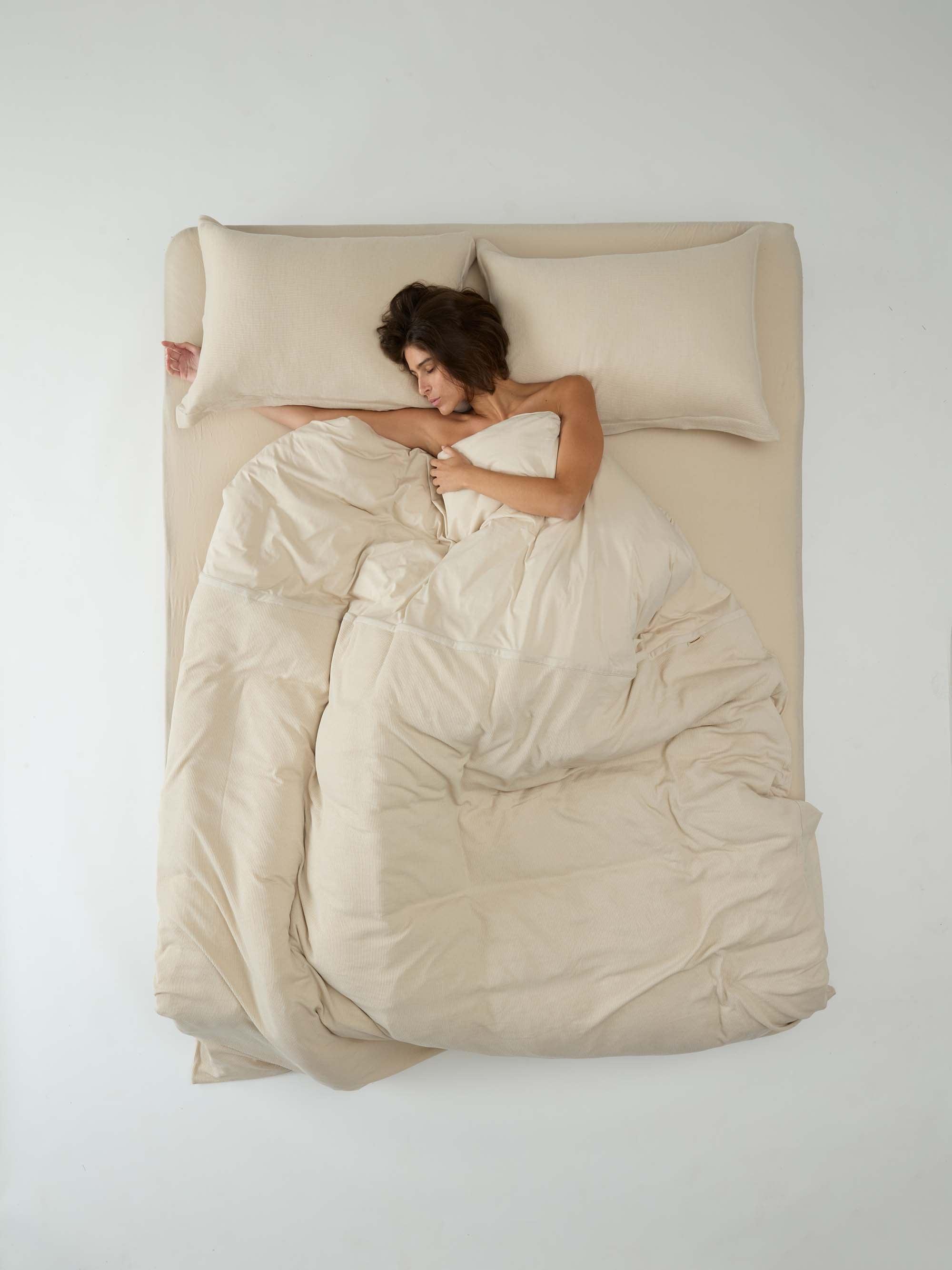 ציפה וציפיות טריקו Jacquard - אבן