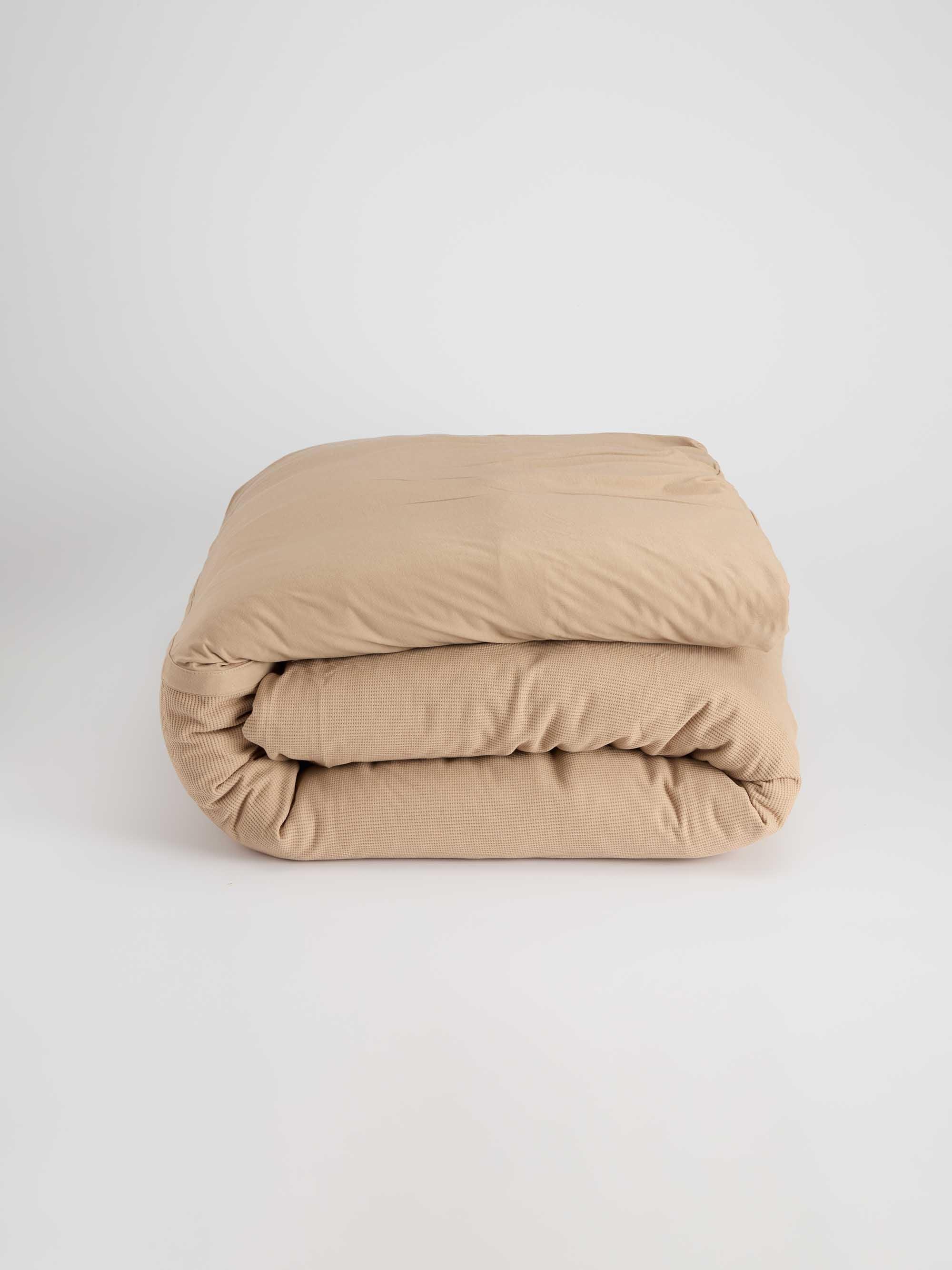 ציפה וציפיות טריקו Jacquard - מוקה