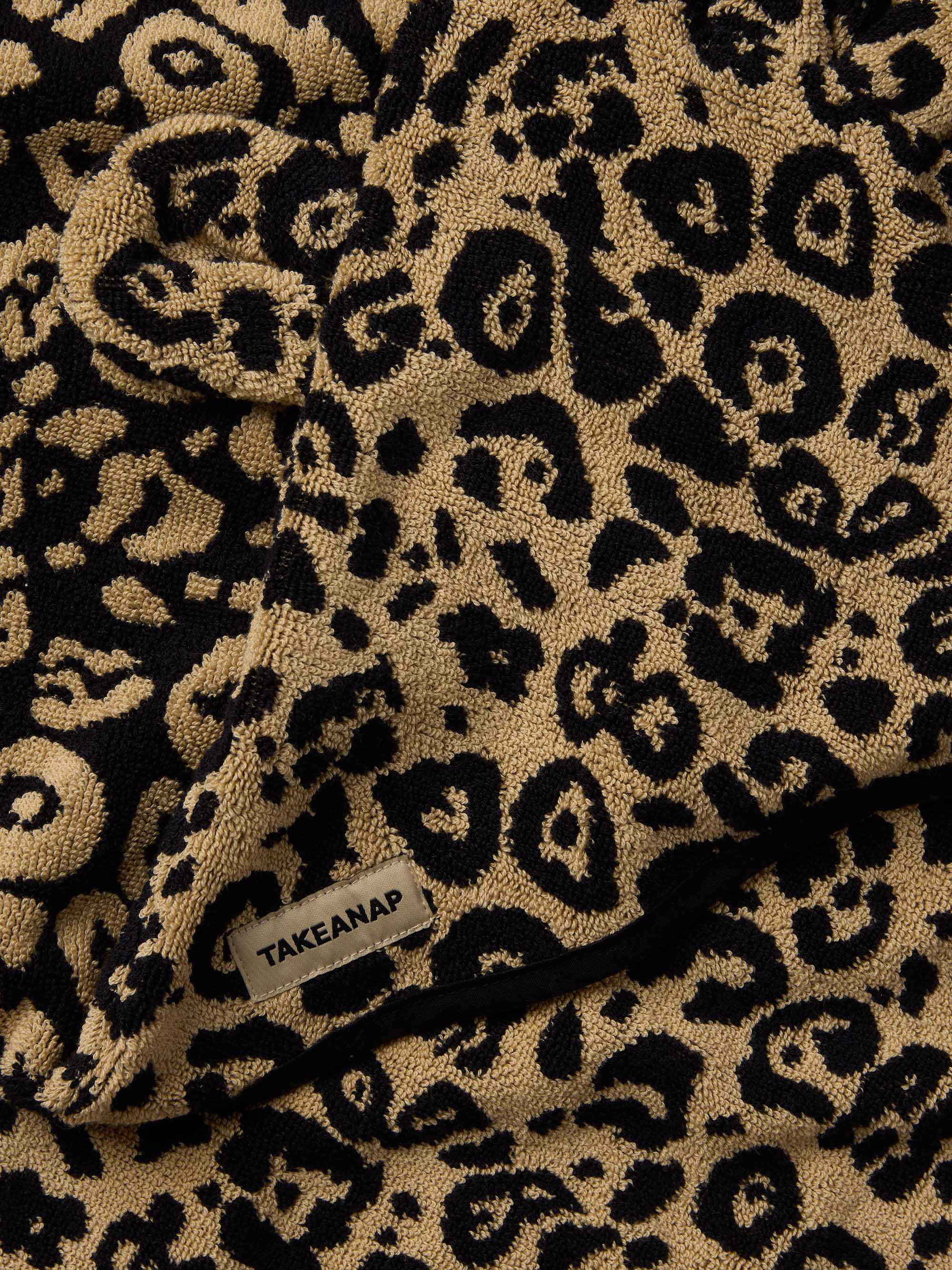 Leopard Kids Terry Poncho
