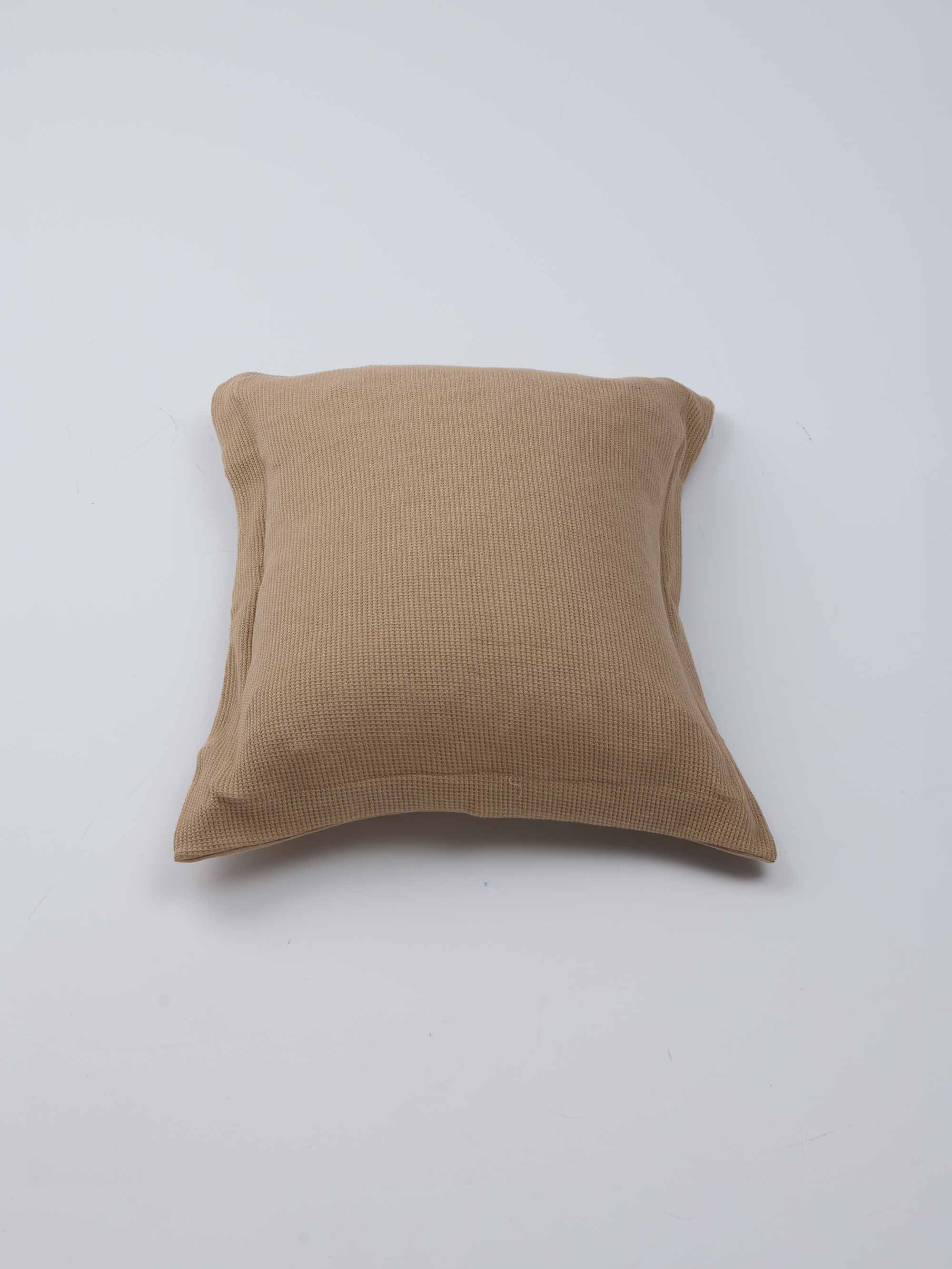 ציפית לכרית תינוק טריקו Jacquard - מוקה