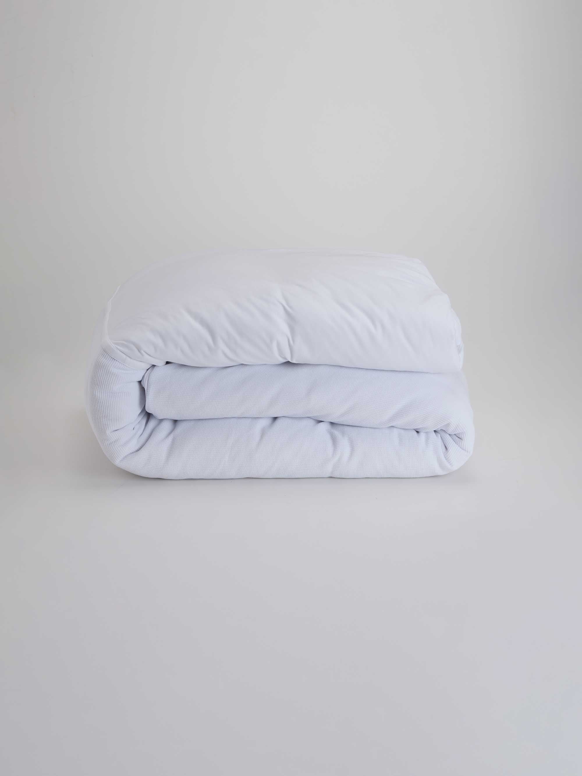 ציפה וציפיות טריקו Jacquard - לבן