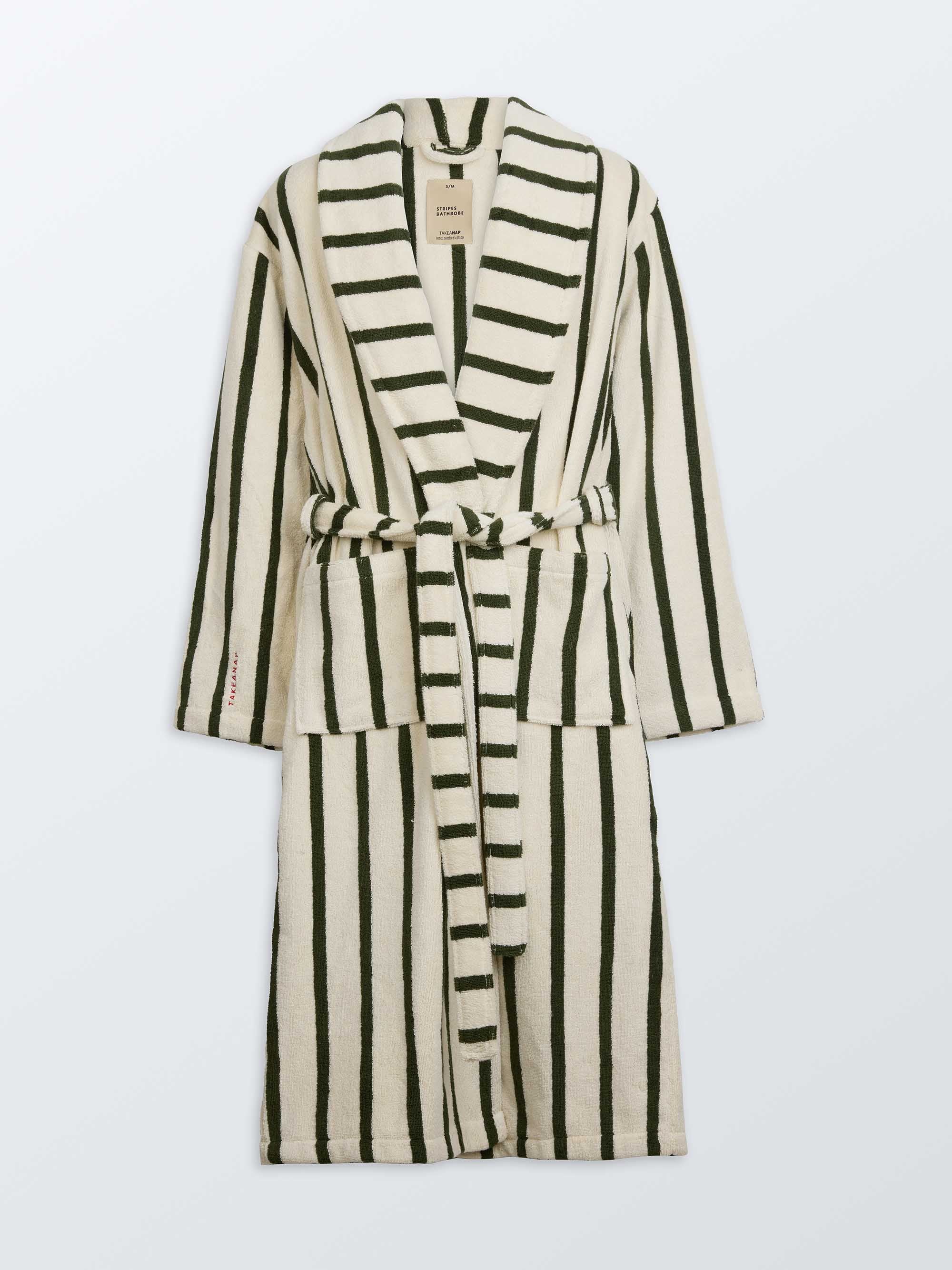 חלוק רחצה - ירוק Stripes