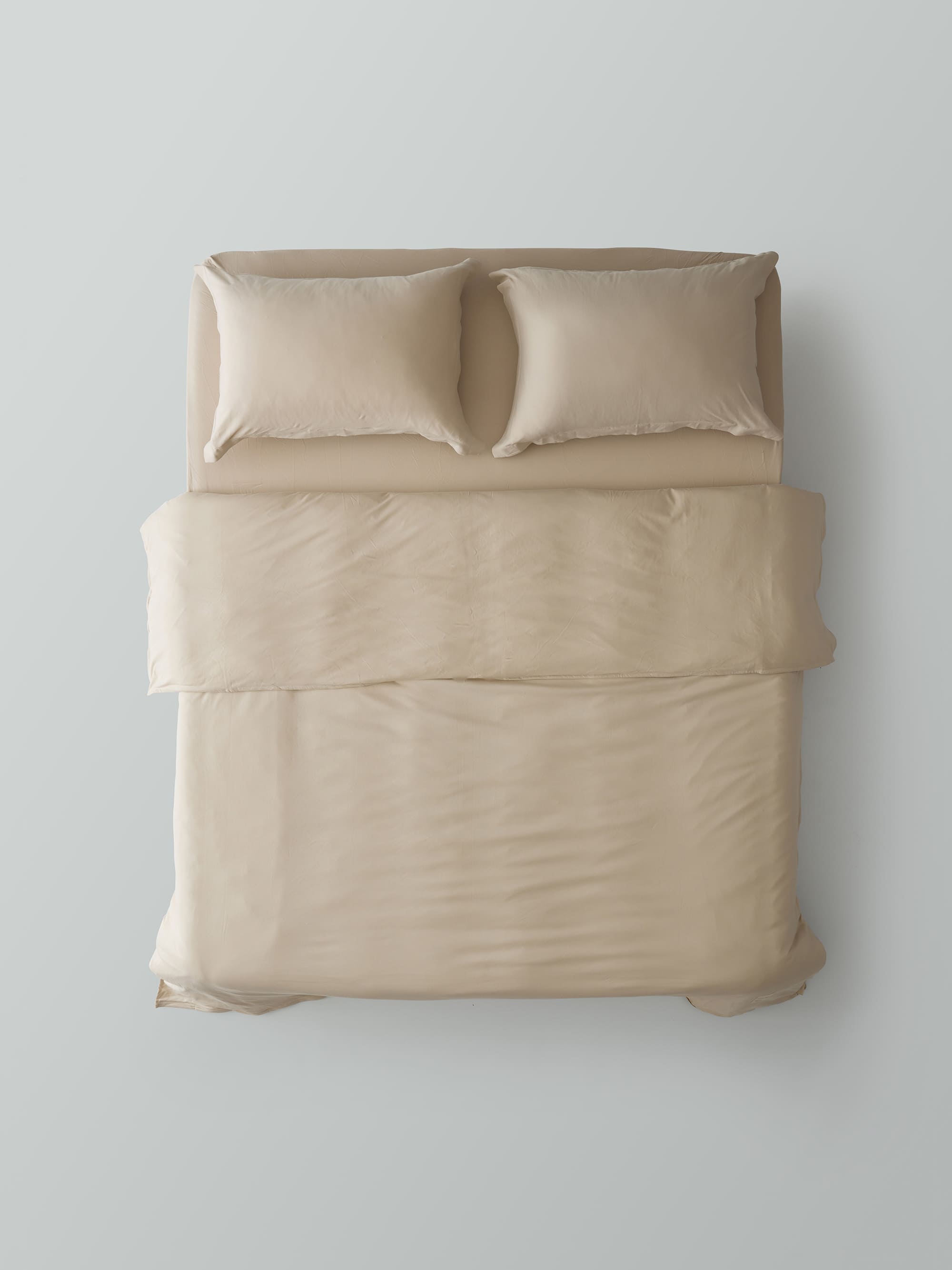 Cotton Jersey Knit Fitted Sheet – Sand