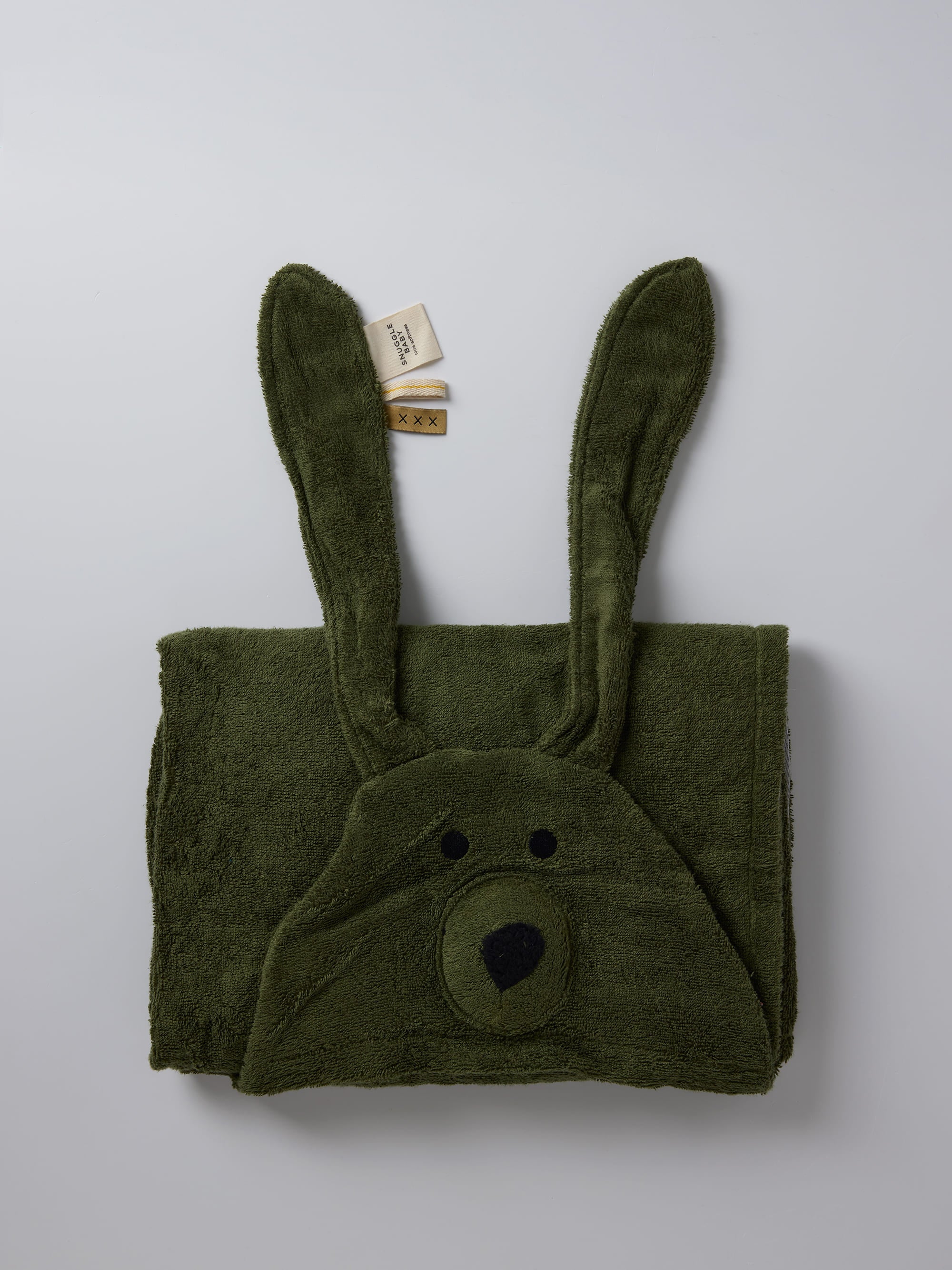 Bear Hooded Baby Bath Towel – Green