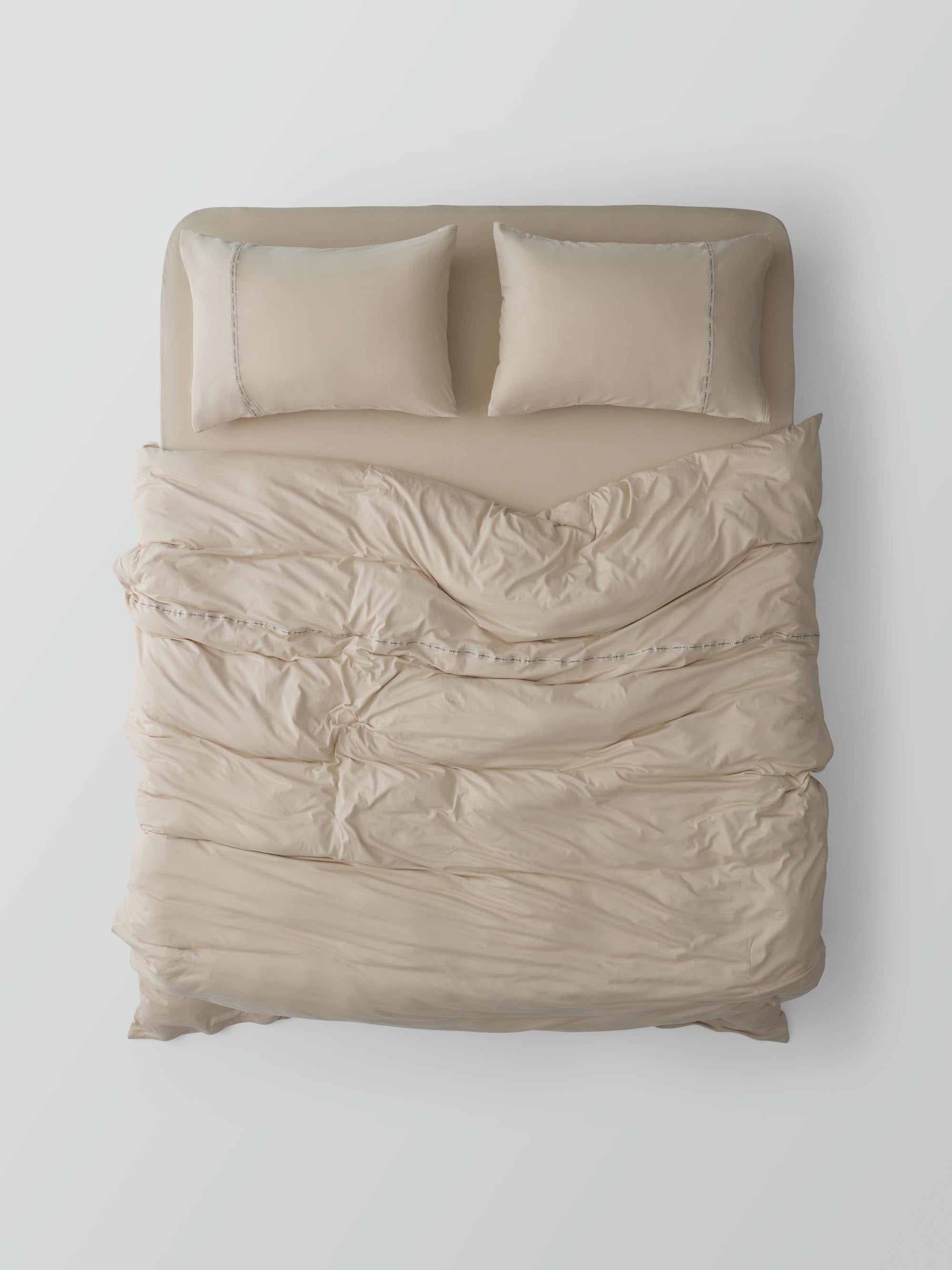 Signature Jersey Duvet Cover Set – Sand