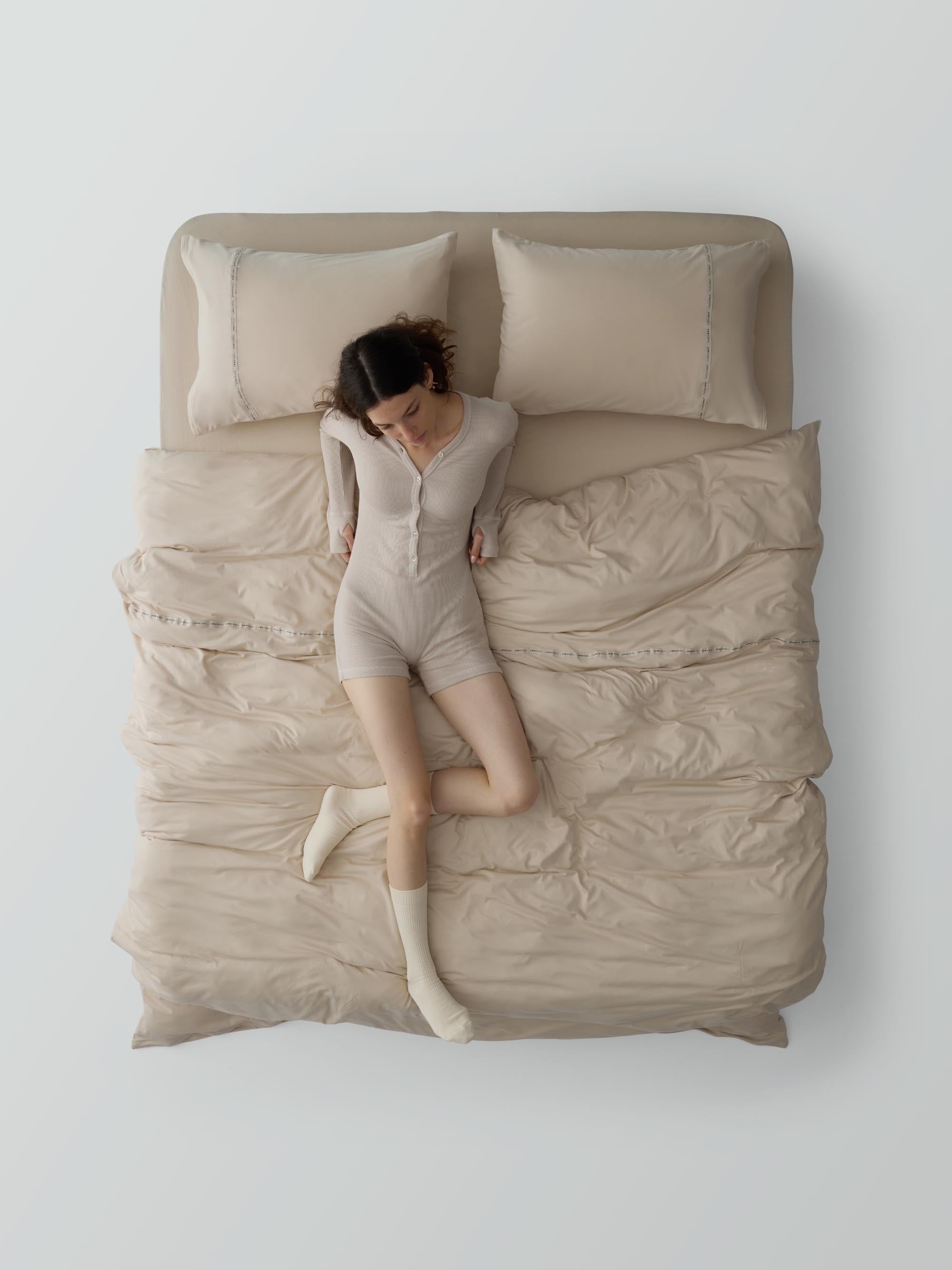 Signature Jersey Duvet Cover Set – Sand