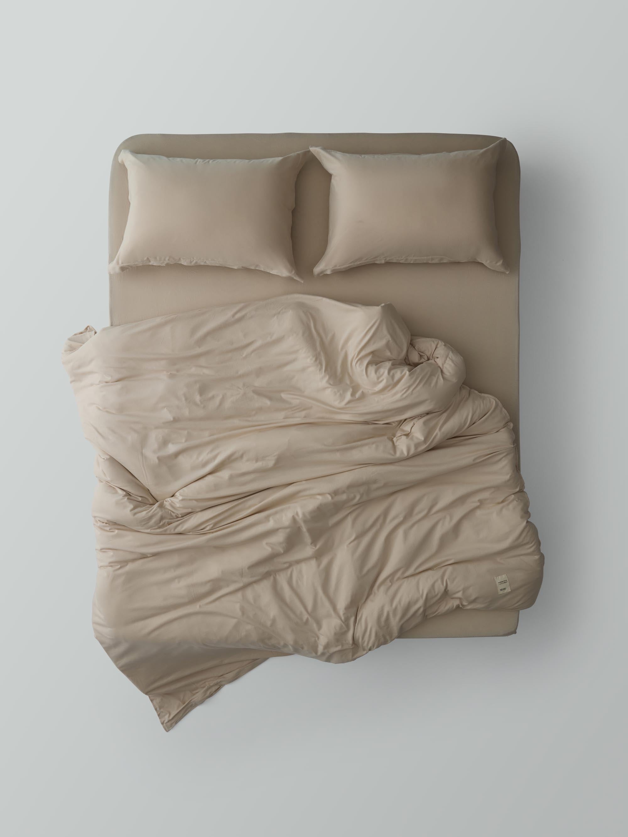 Oxford Jersey Duvet Cover Set – Sand