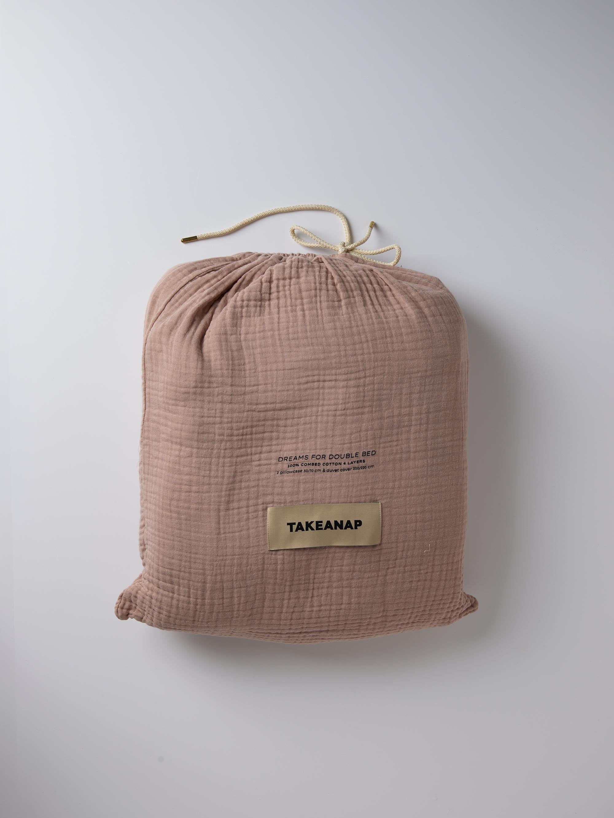 Dream Muslin Duvet Cover Set – Nude