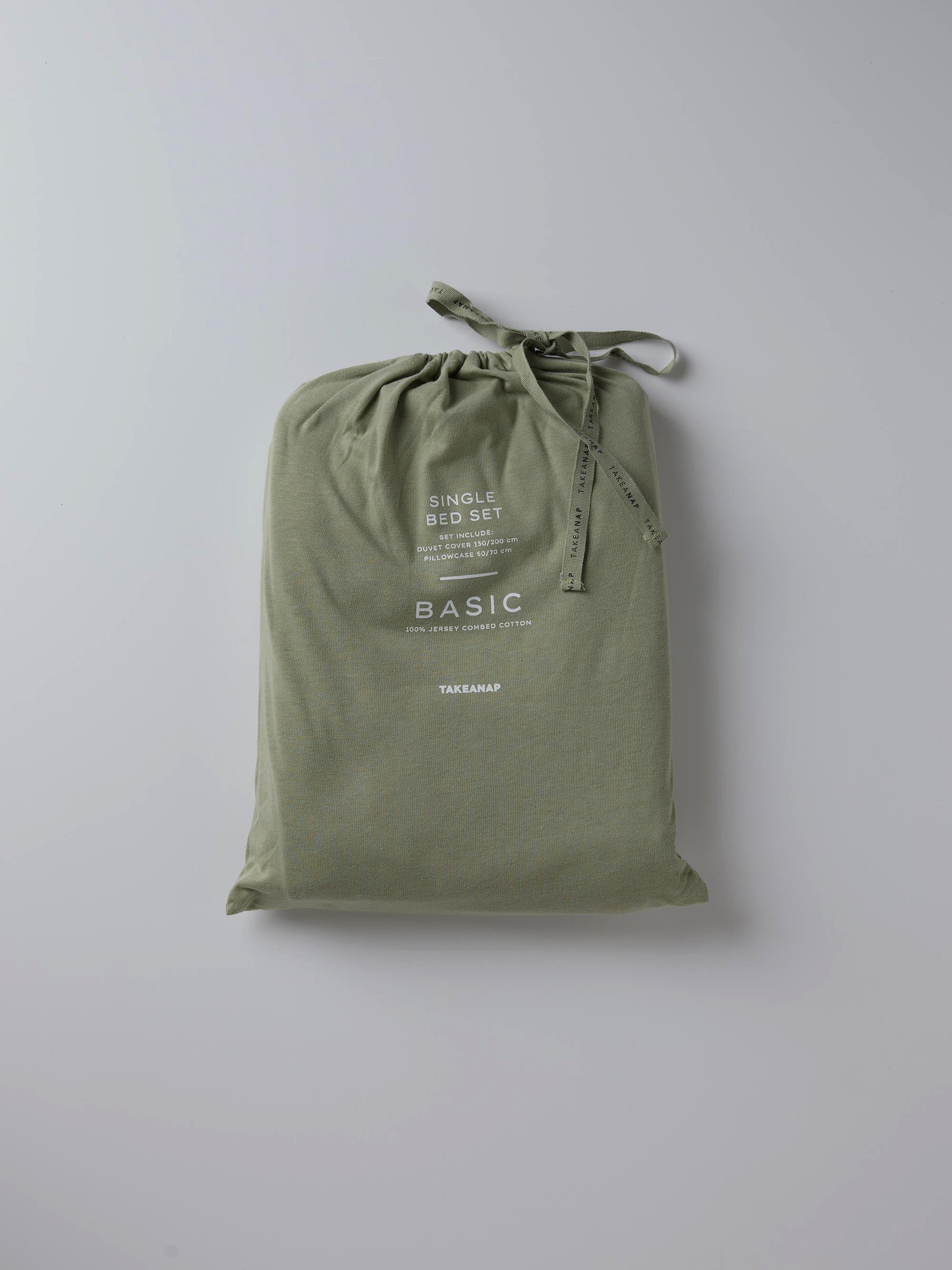 Signature Jersey Duvet Cover Set – Sage