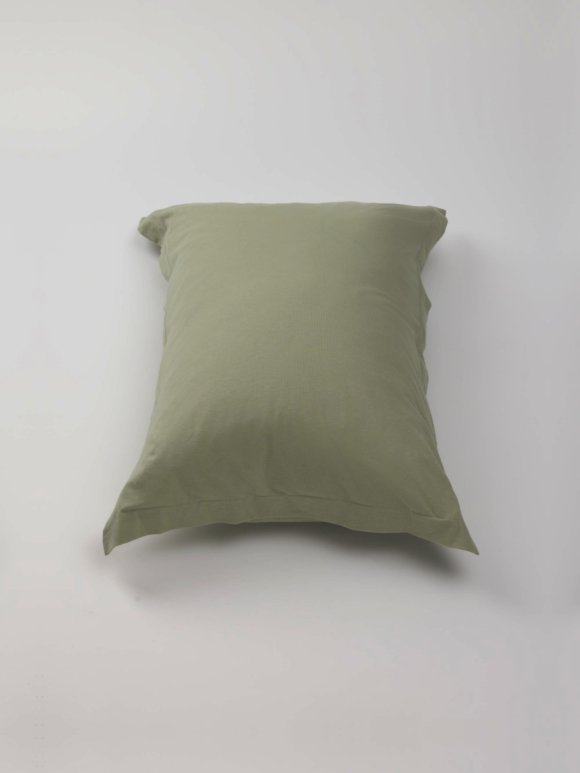Oxford Jersey Duvet Cover Set – Sage