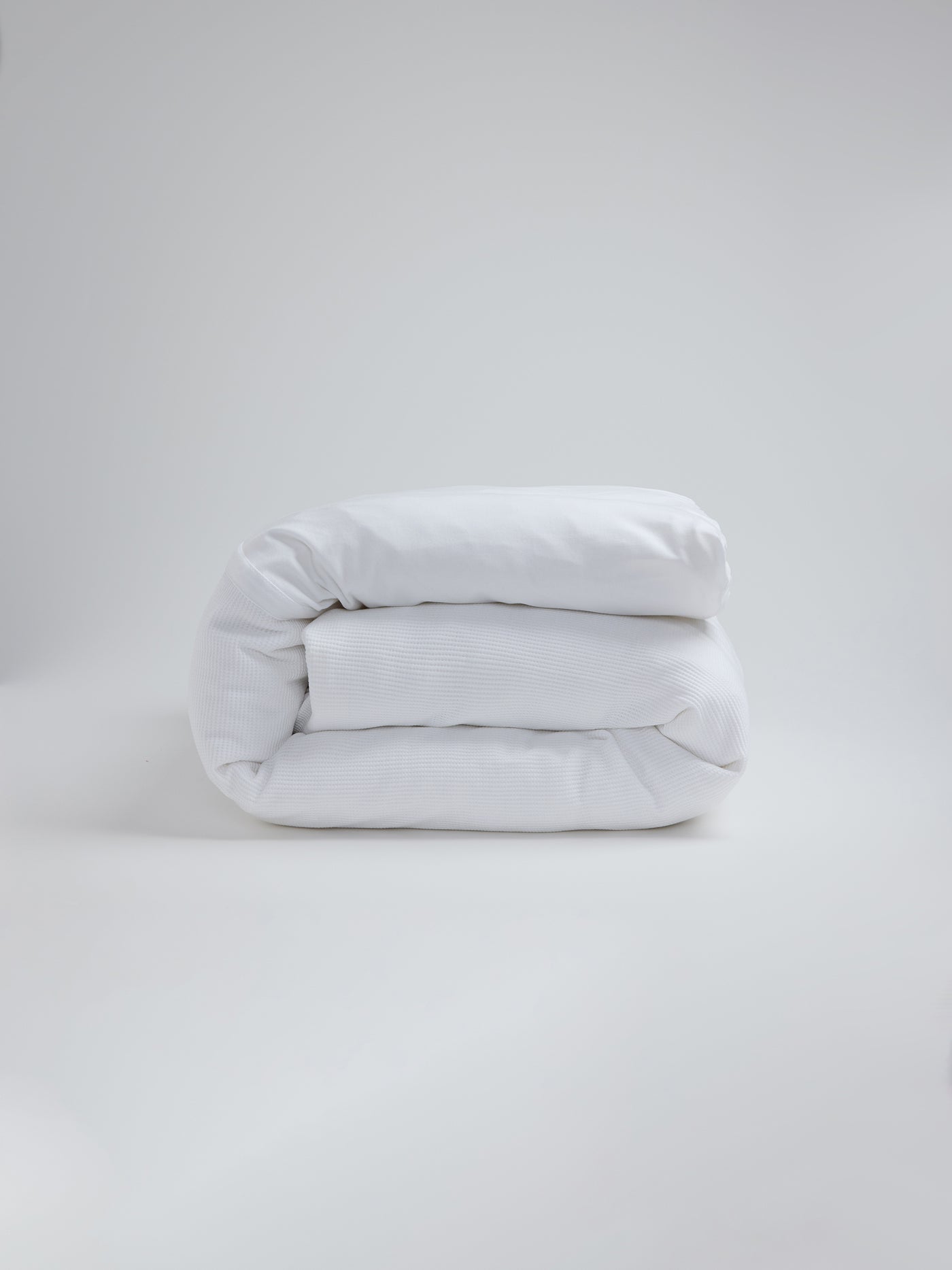 Jacquard Waffle Jersey Baby & Toddler Bedding Set – White