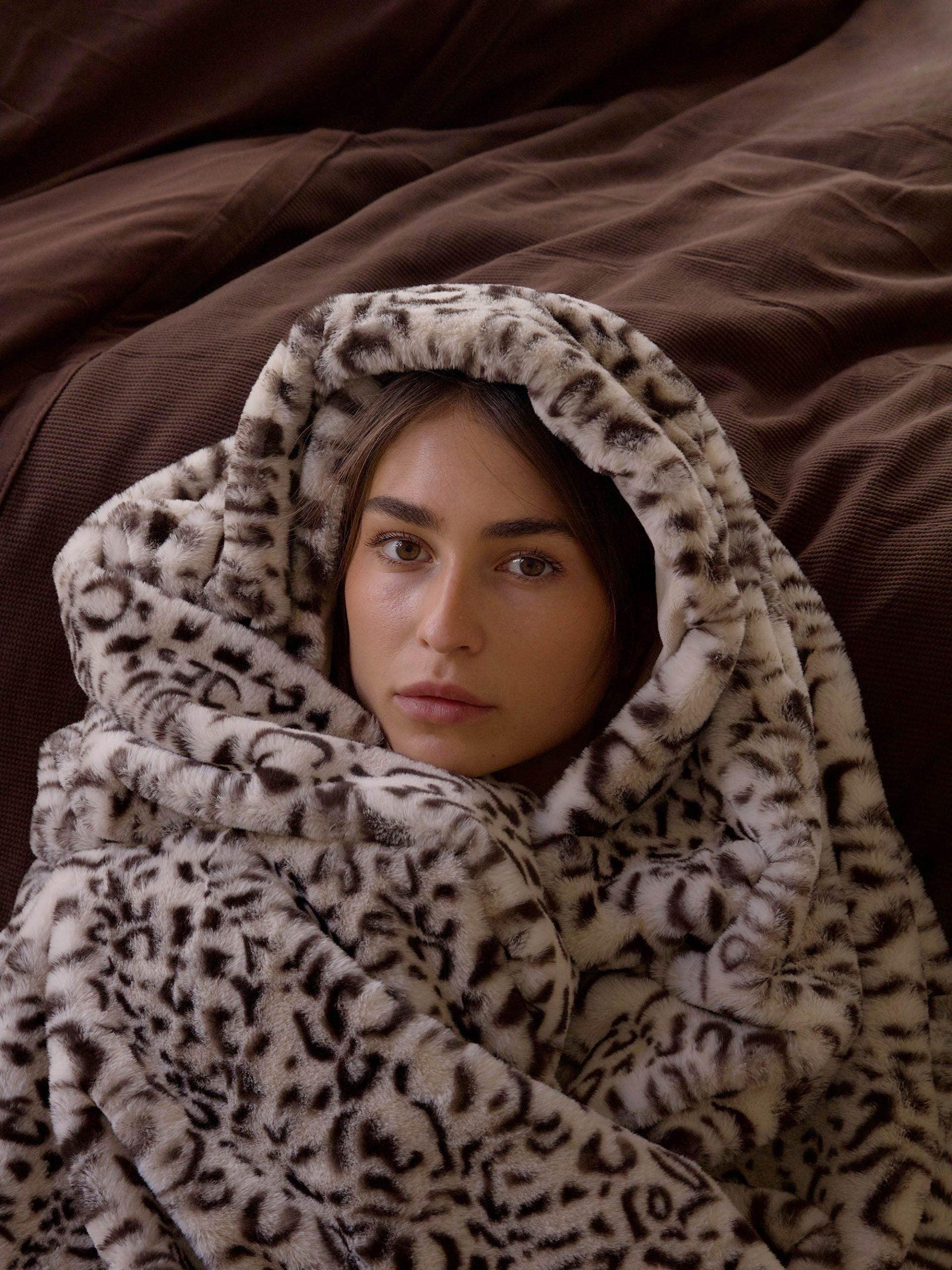 שמיכת חורף Softness - מנומר