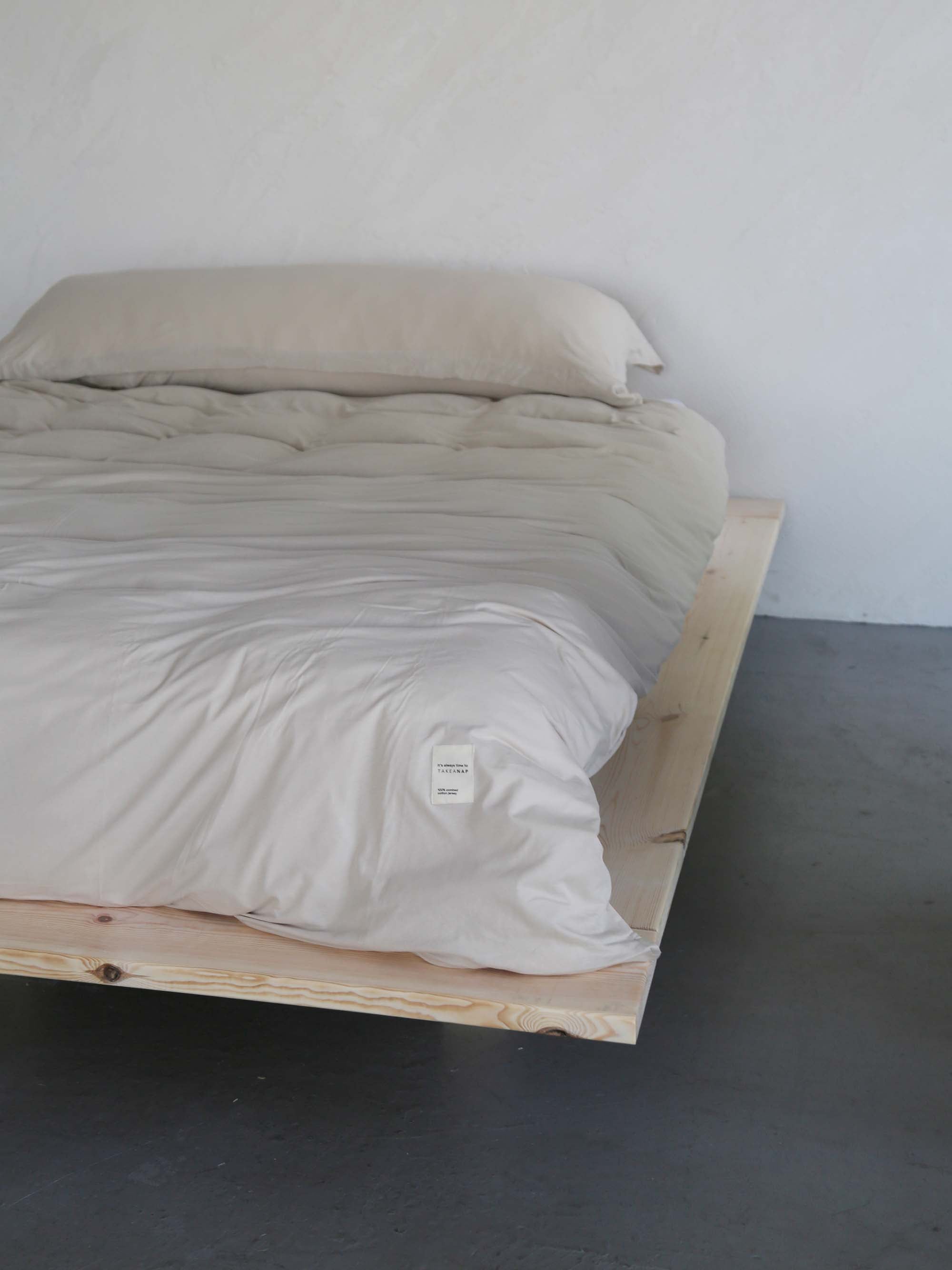 Oxford Jersey Duvet Cover Set – Sand