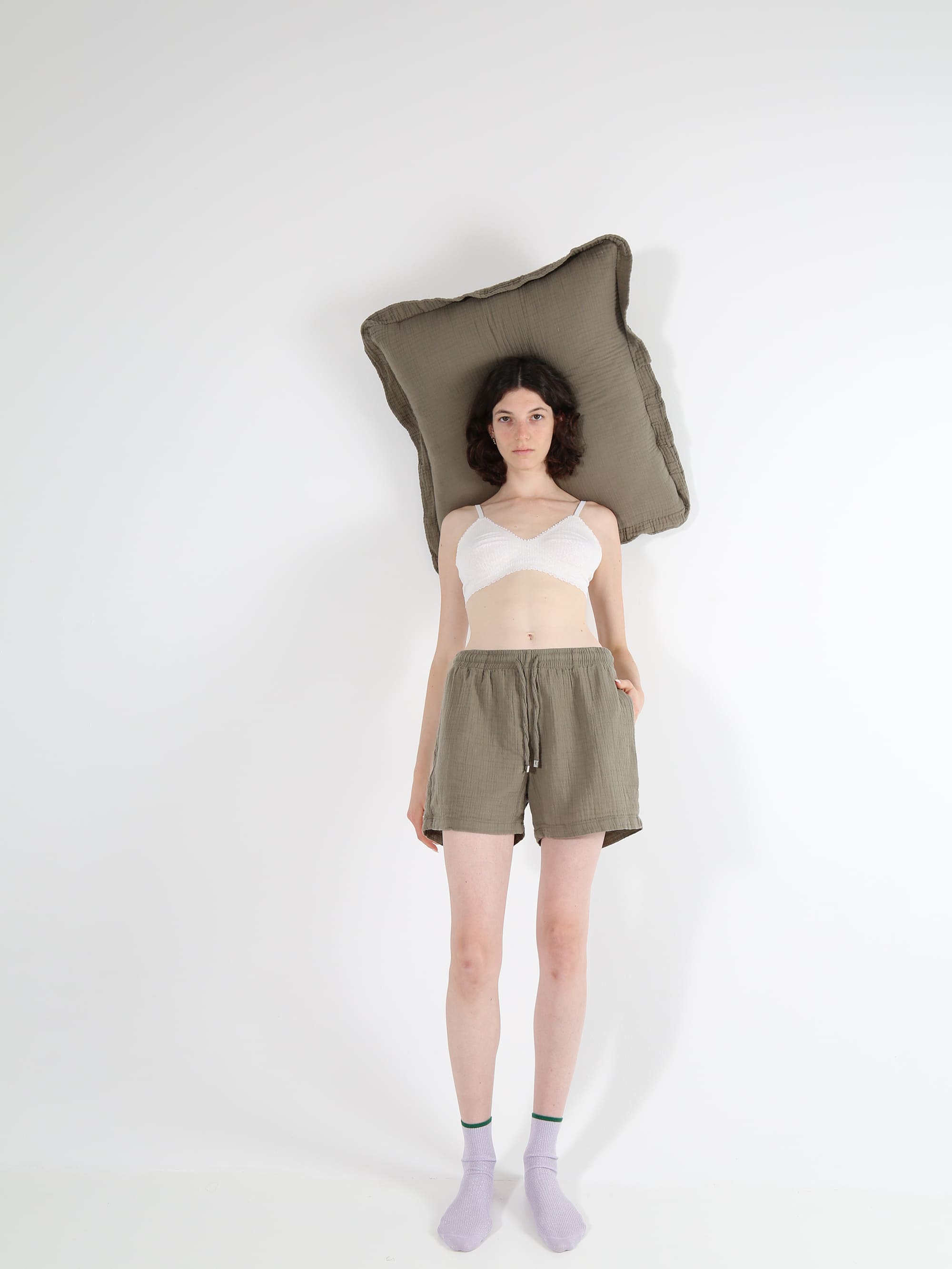 ציפית לכרית ריבוע Dream - זית