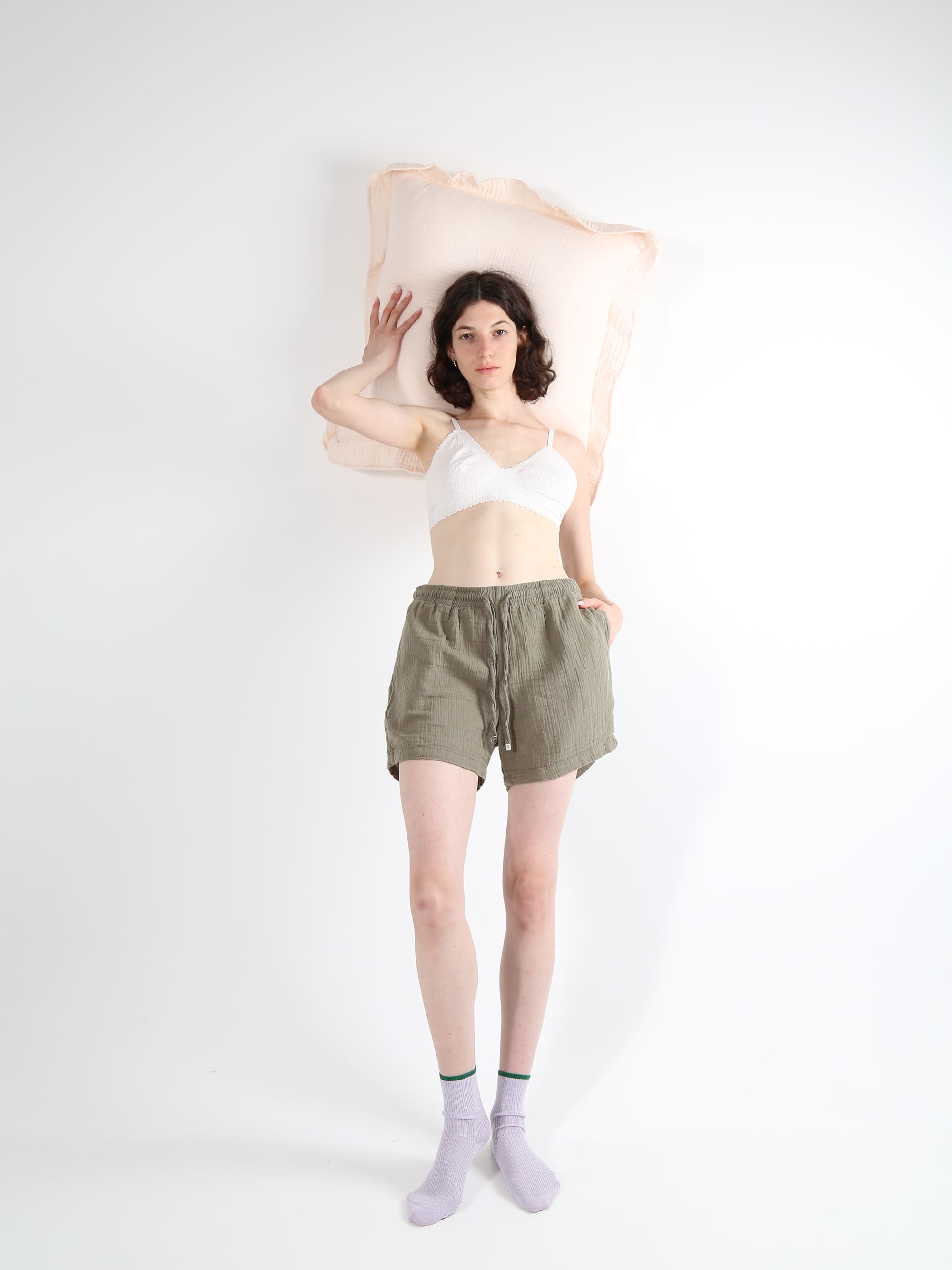 מכנס קצר DREAM - זית