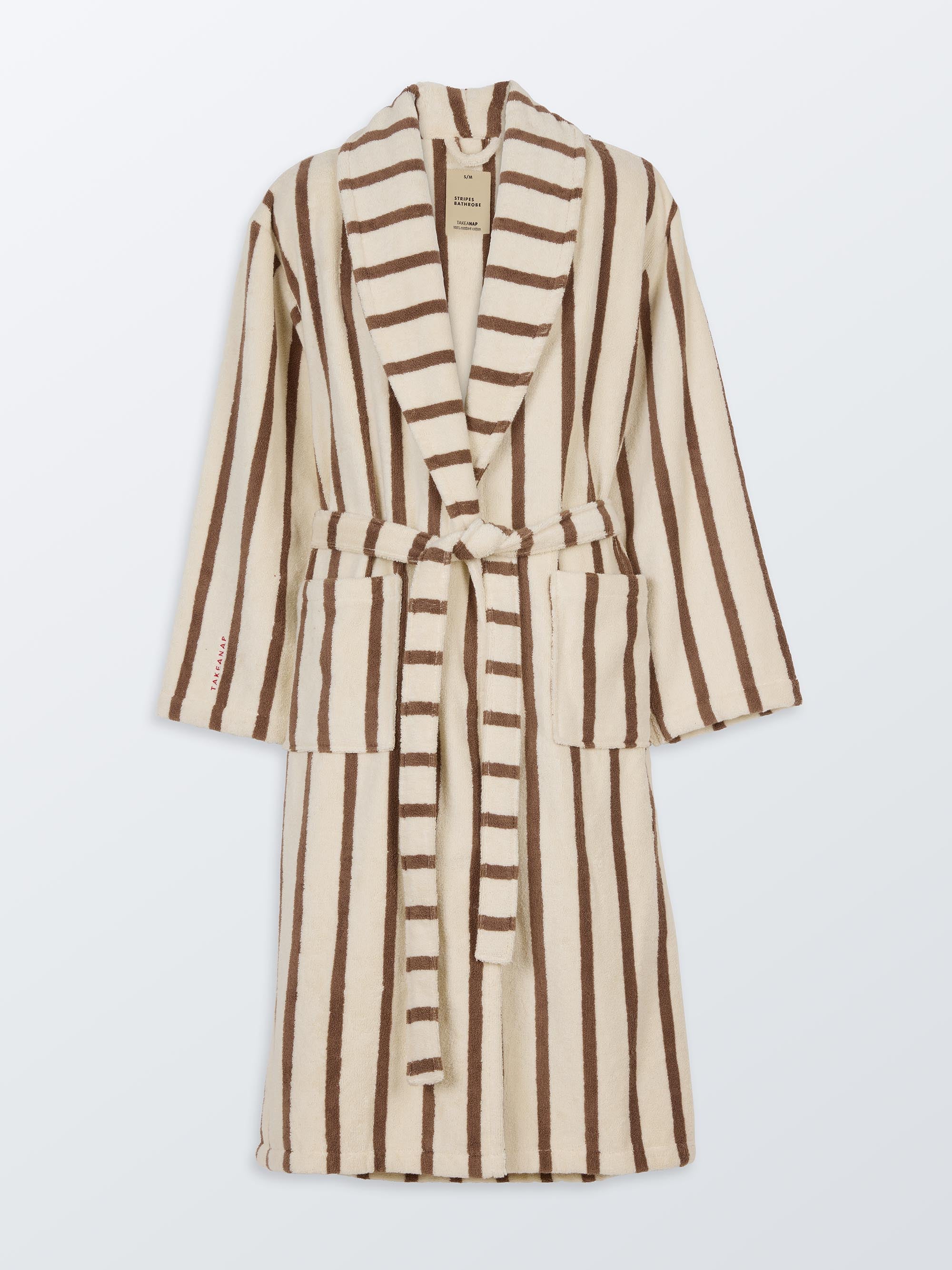 חלוק רחצה - מוקה Stripes