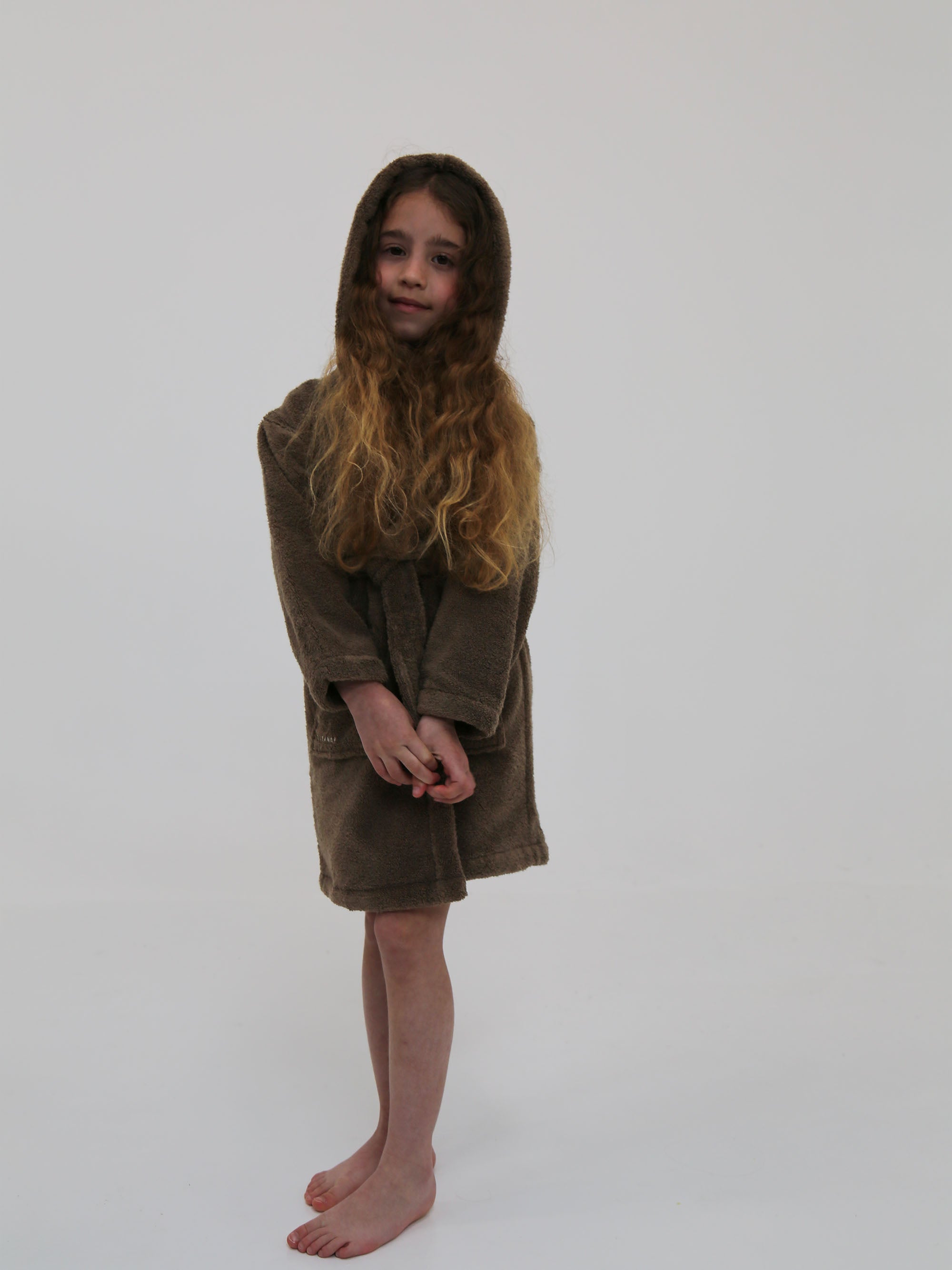 Quality Kids Hooded Bathrobe – Mocha