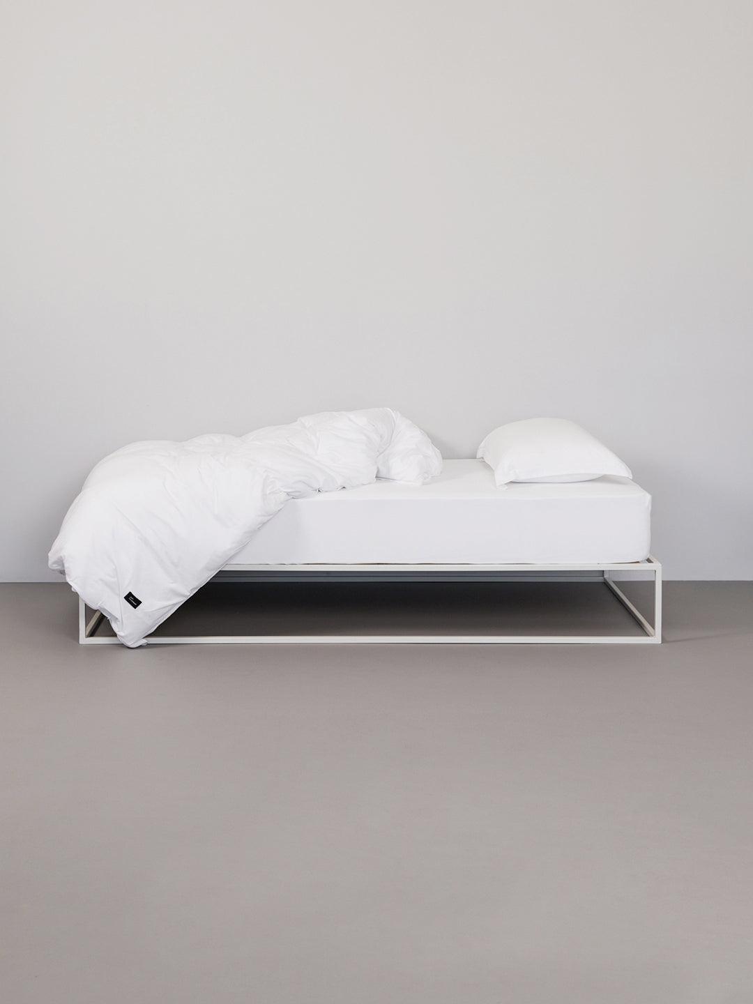 Oxford Jersey Duvet Cover Set – White