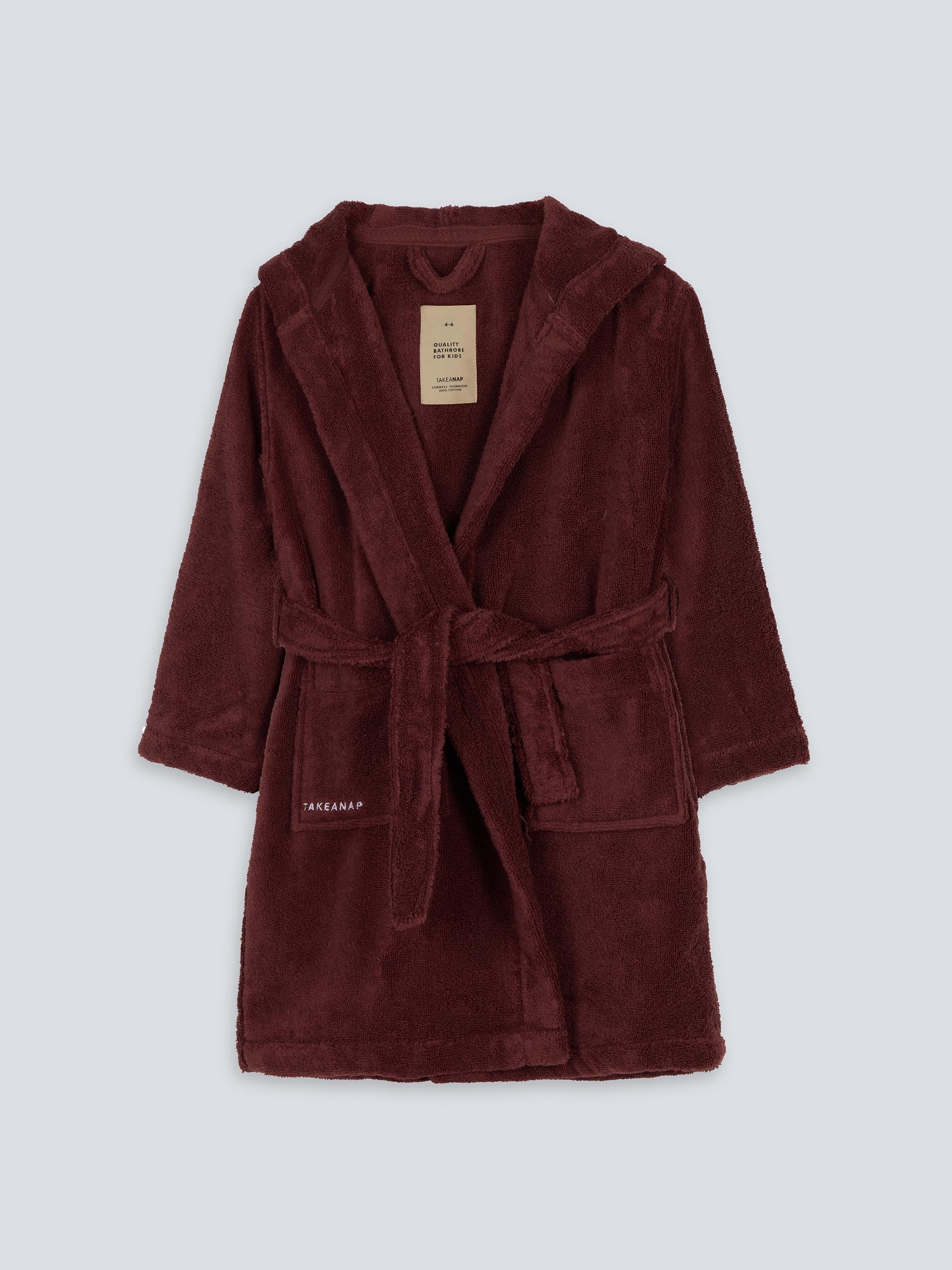 Quality Kids Hooded Bathrobe – Tabaco