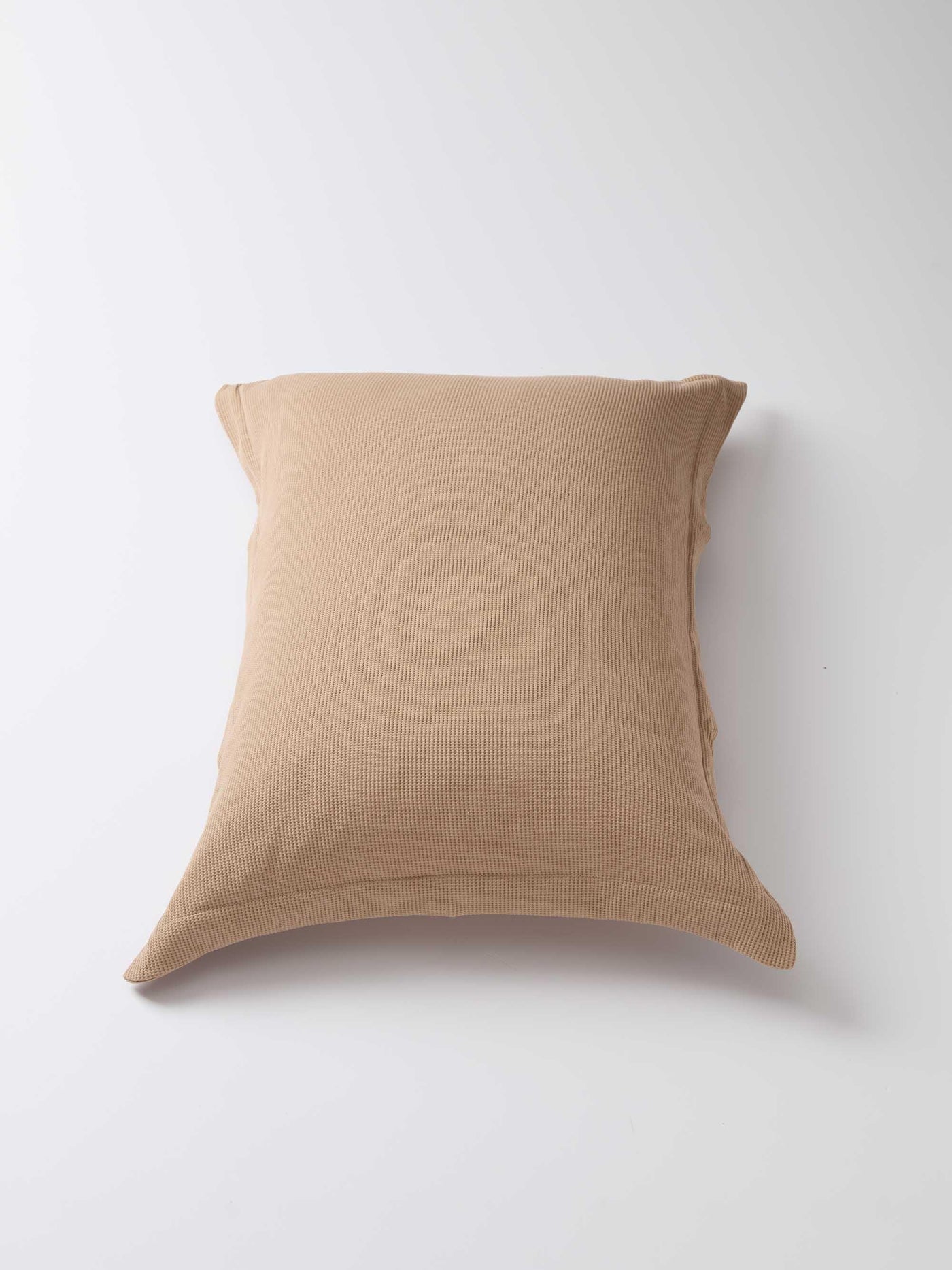 Jacquard Waffle Jersey Pillowcase – Mocha
