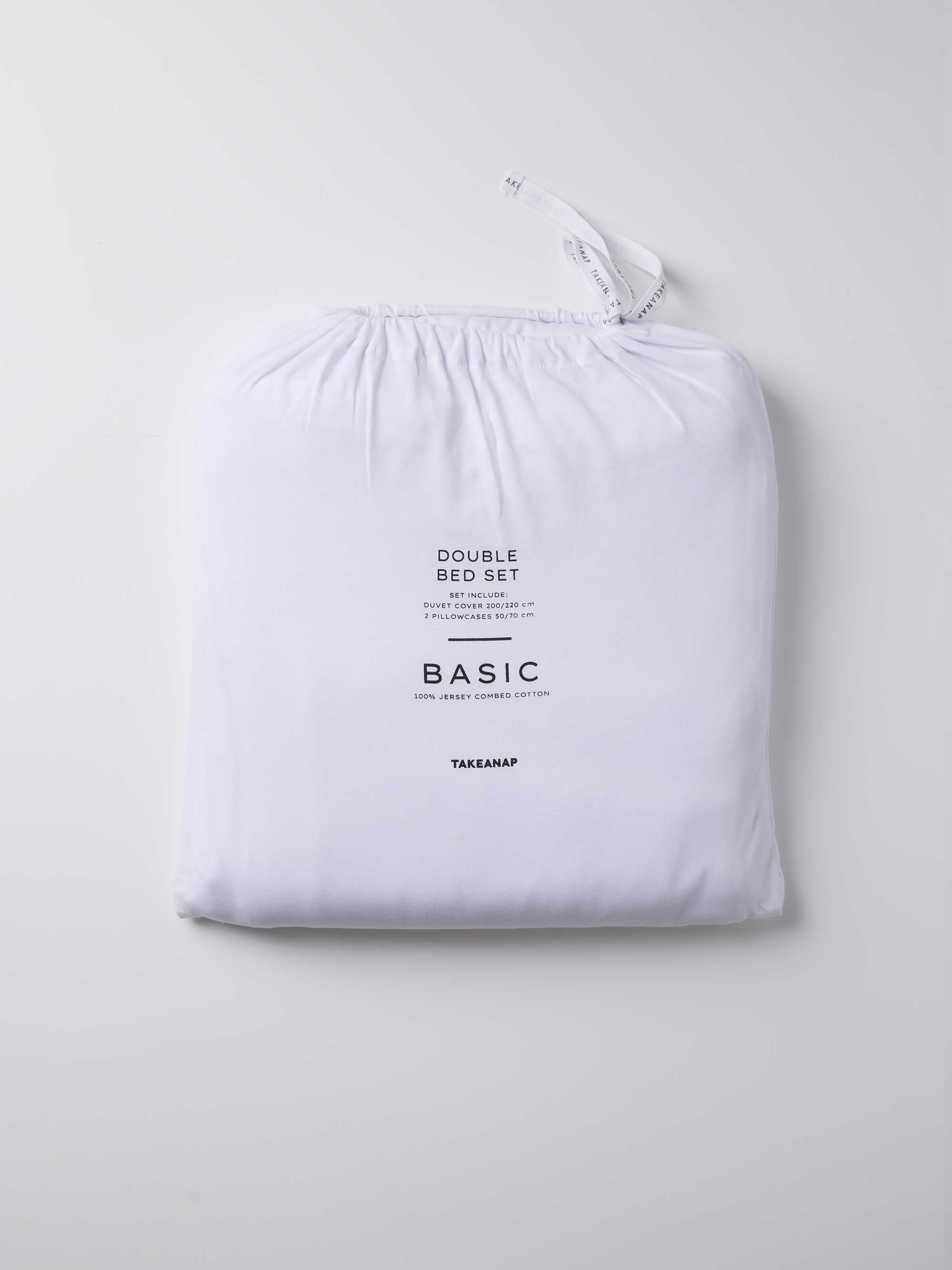 ציפה וציפיות טריקו Basic - לבן