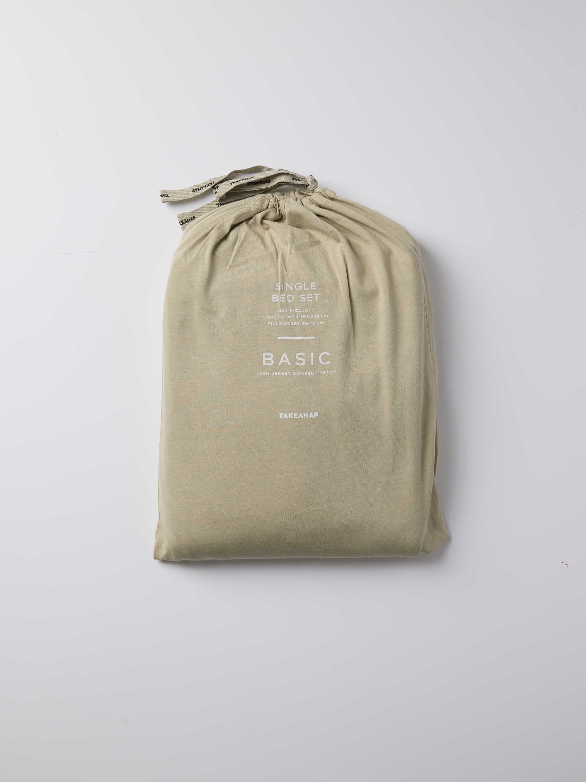 Signature Jersey Duvet Cover Set – Pistachio