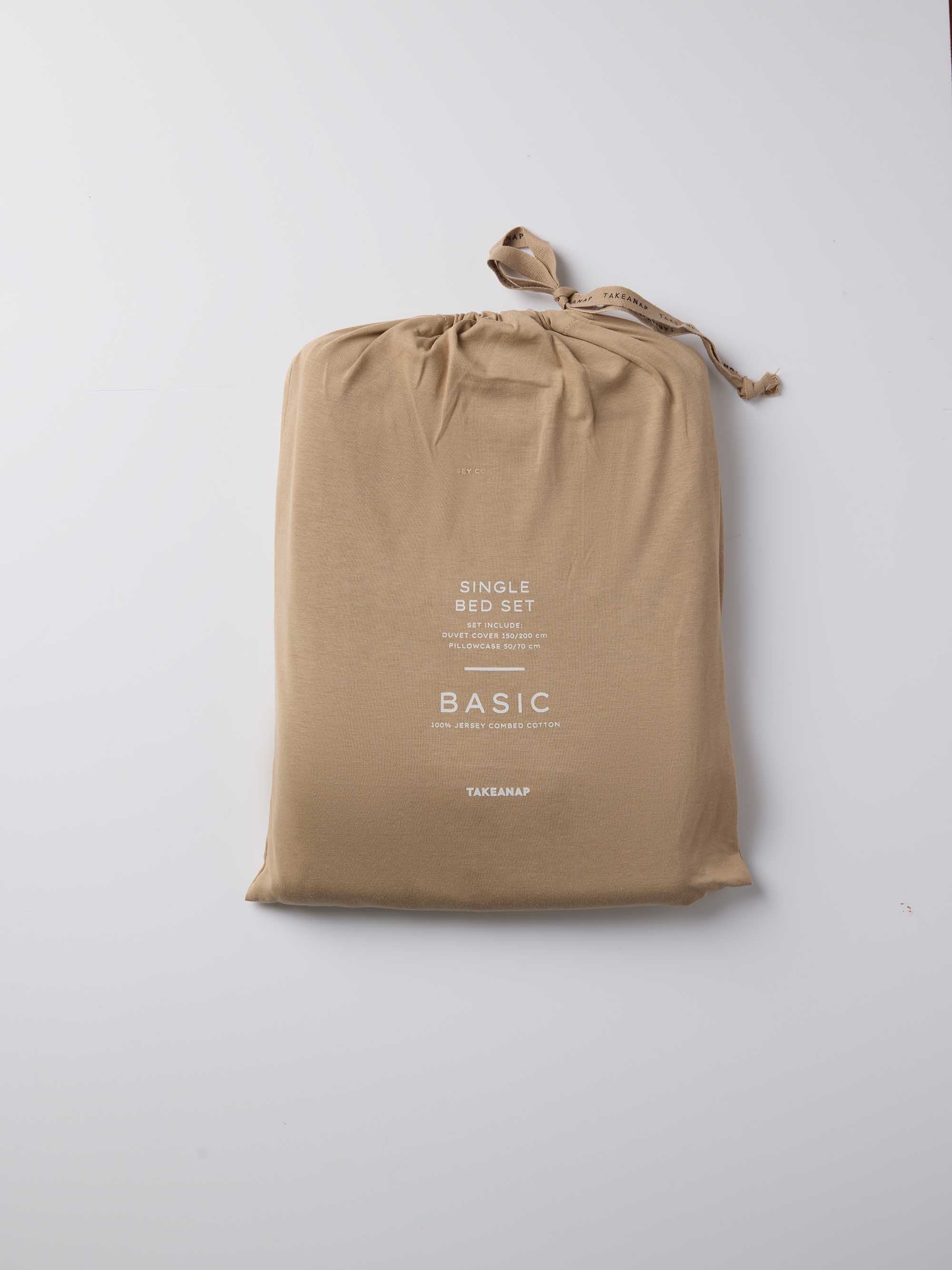 Signature Jersey Duvet Cover Set – Mocha