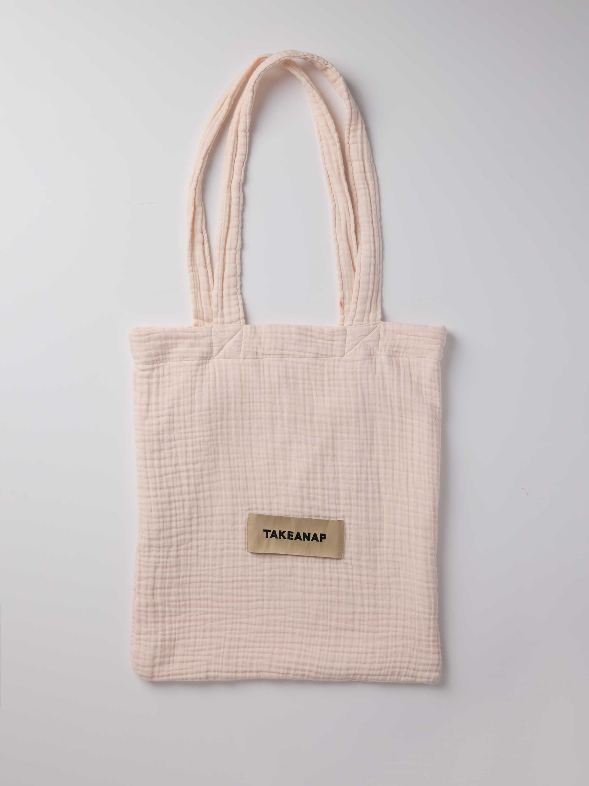 Dream Muslin Tote Bag - Powder Pink