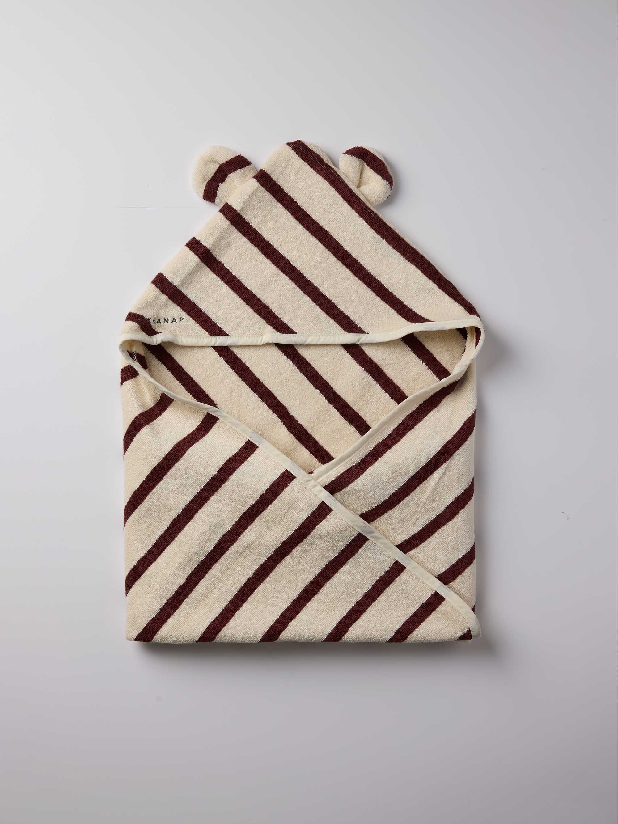 מגבת לתינוק Stripes - טאבקו