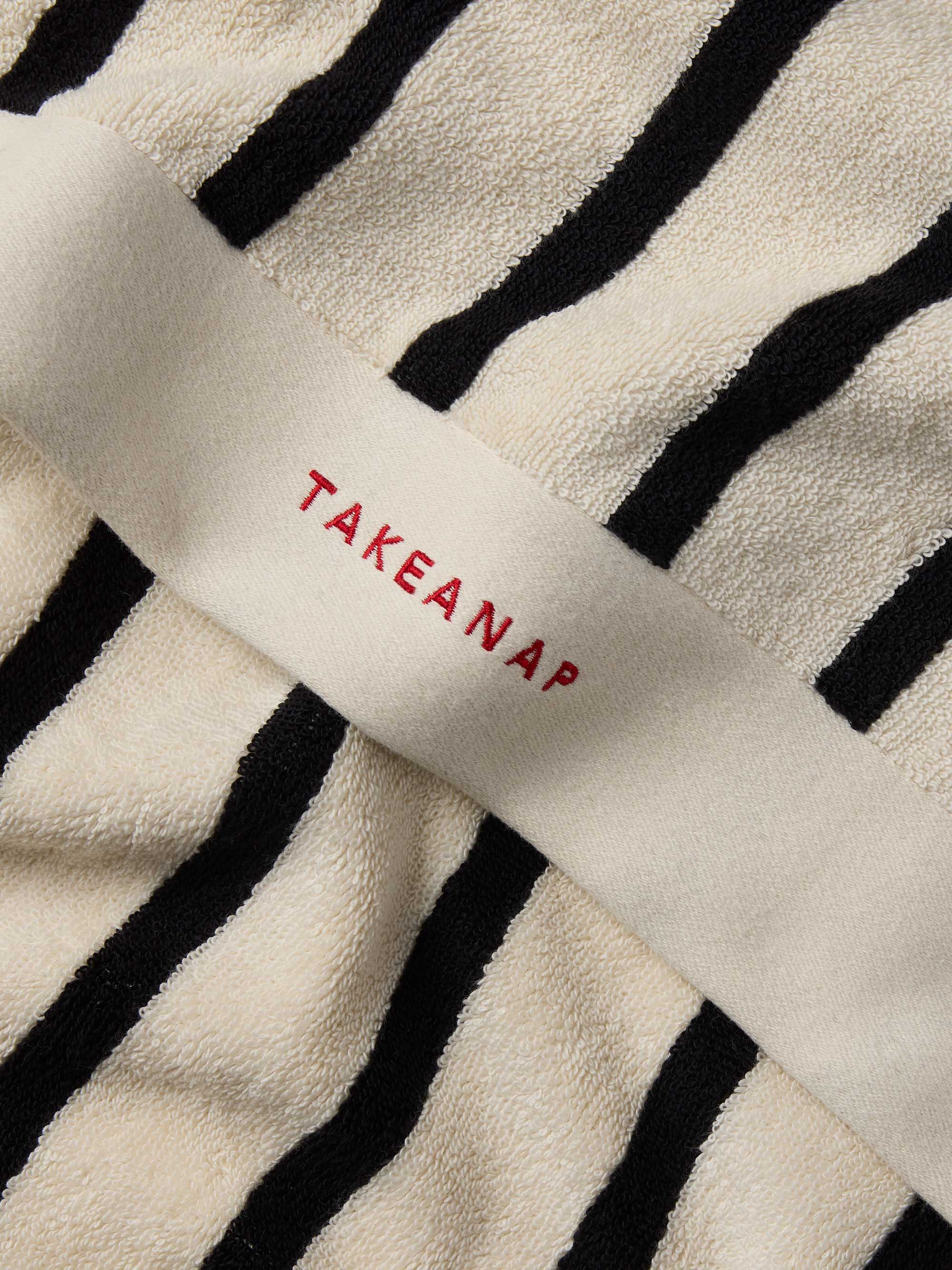 Stripes Bath Towels – Black