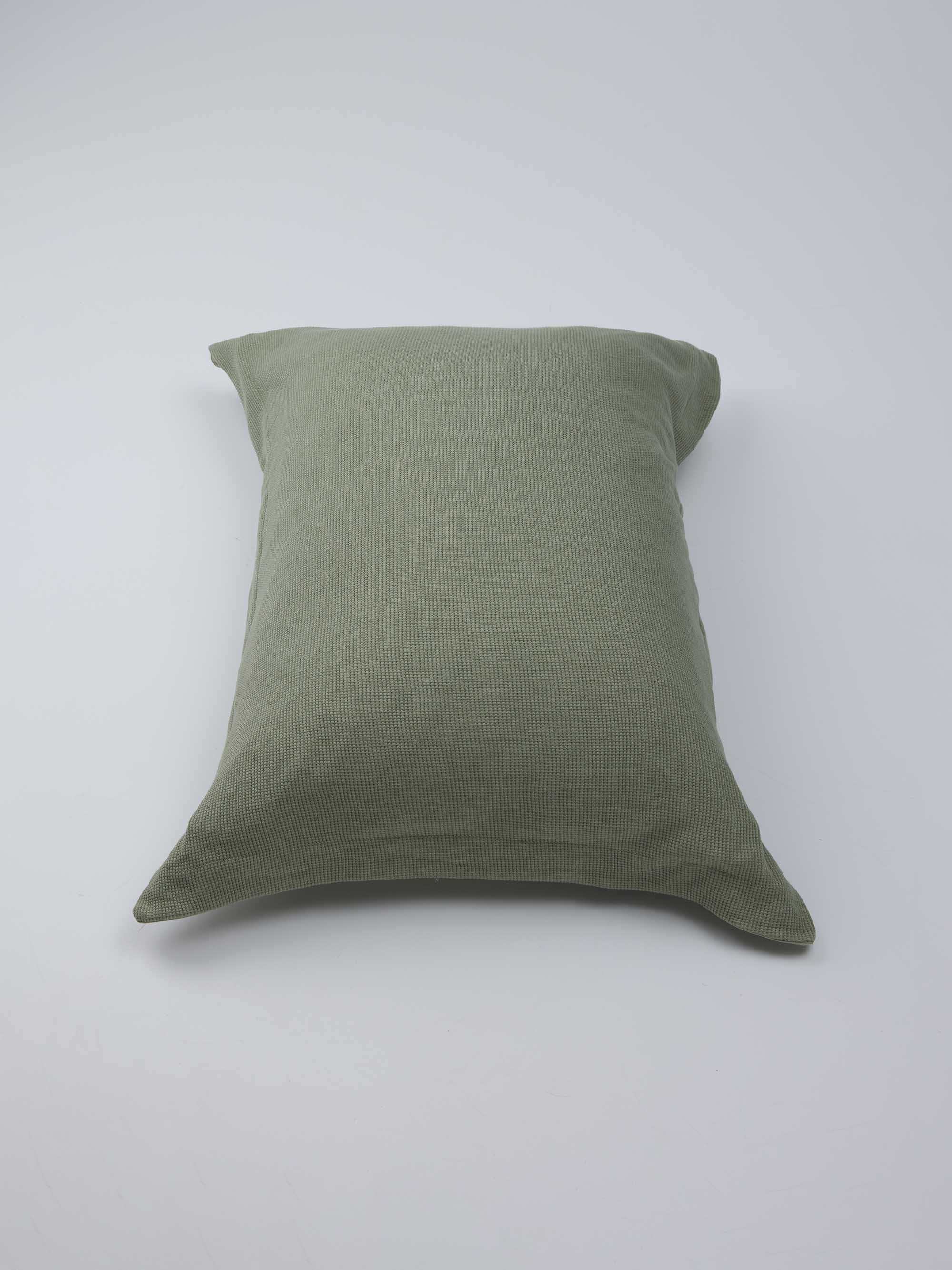 Jacquard Jersey Duvet Cover Set – Sage