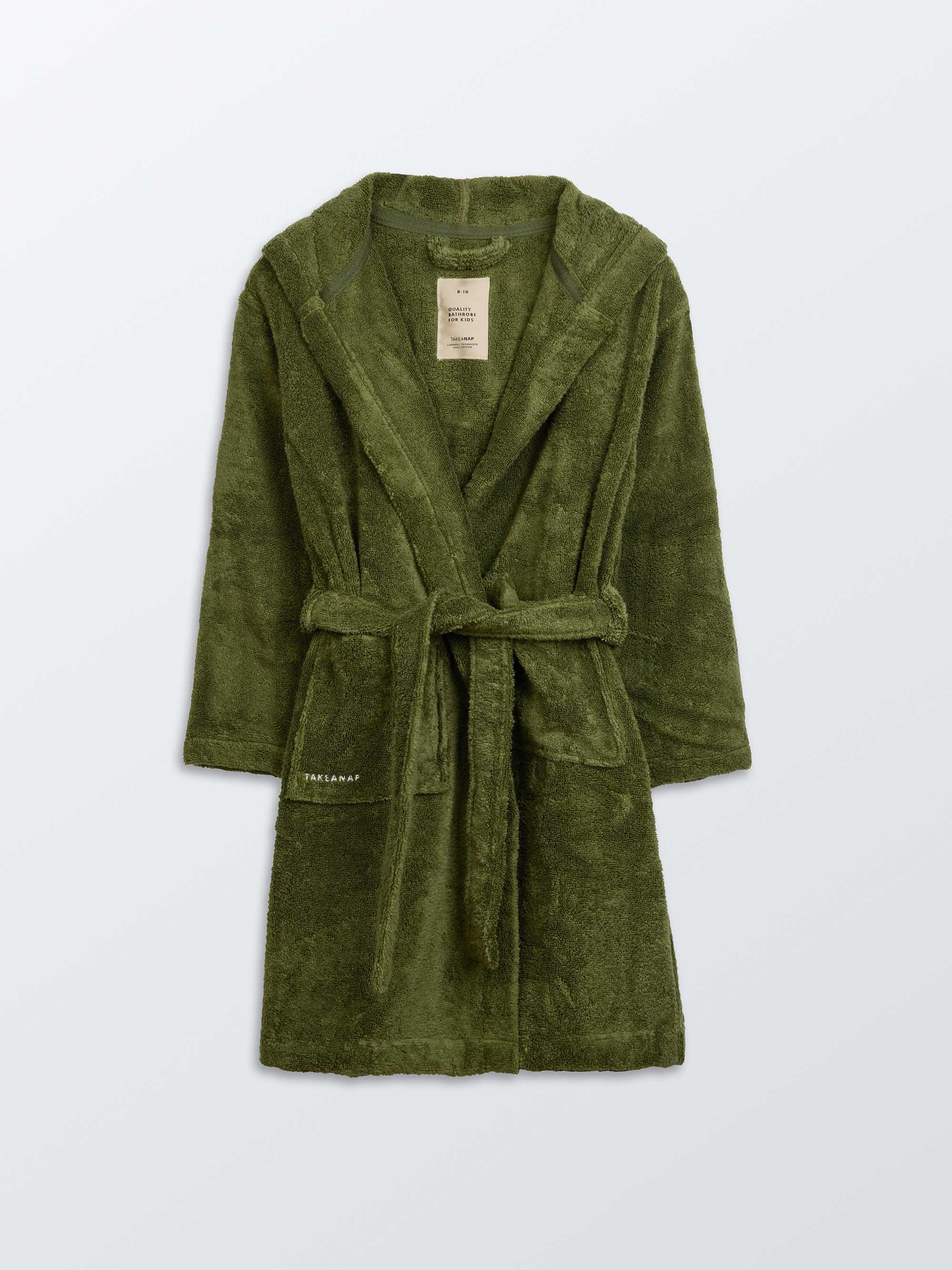 Quality Kids Hooded Bathrobe – Green