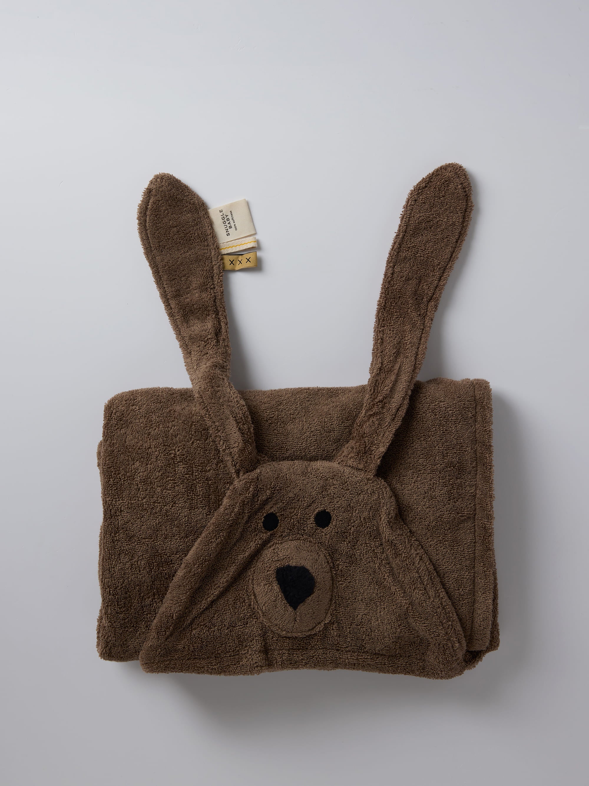 Bear Hooded Baby Bath Towel – Mocha