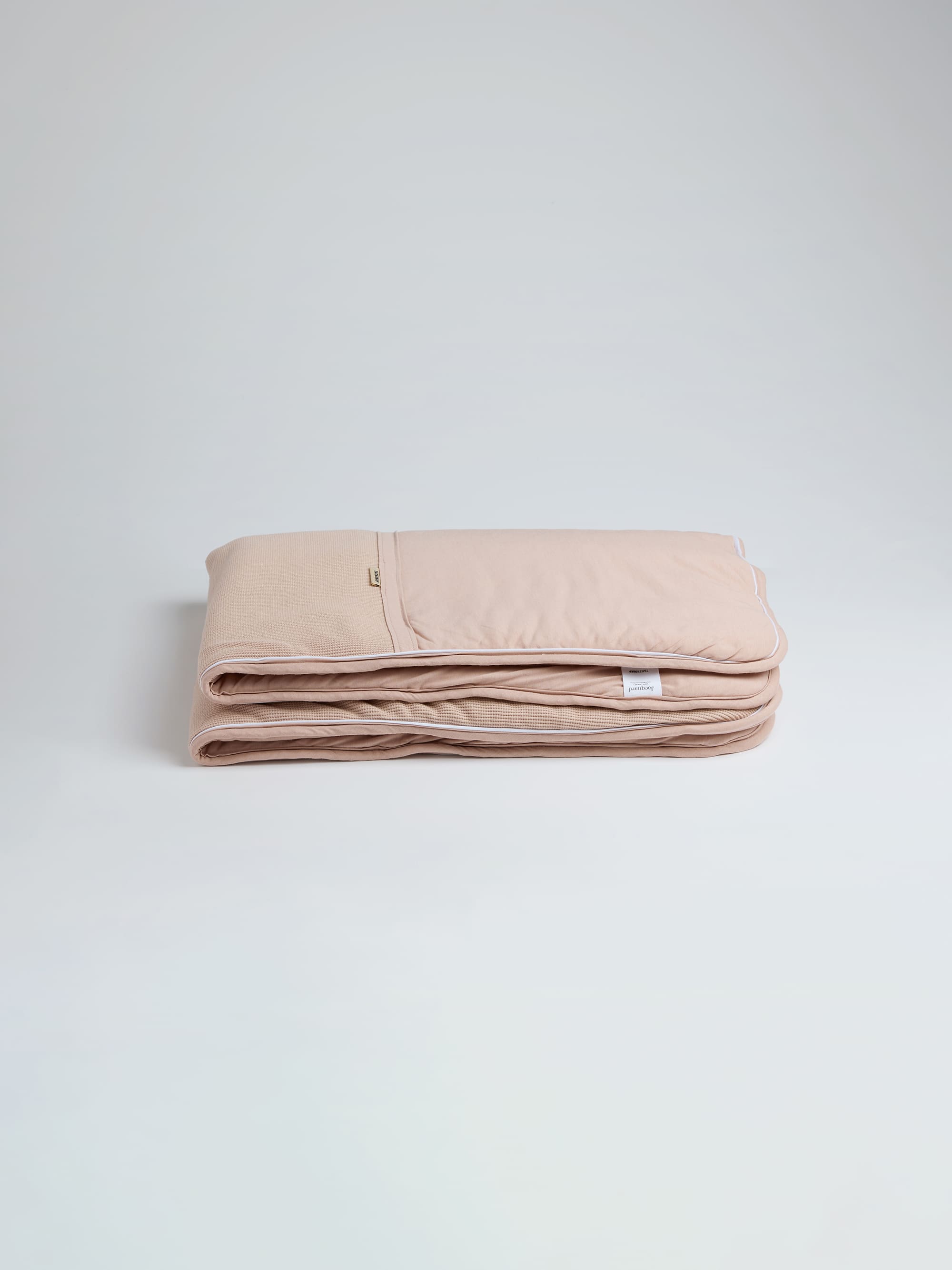 Jacquard Waffle Soft Baby Blanket – Nude