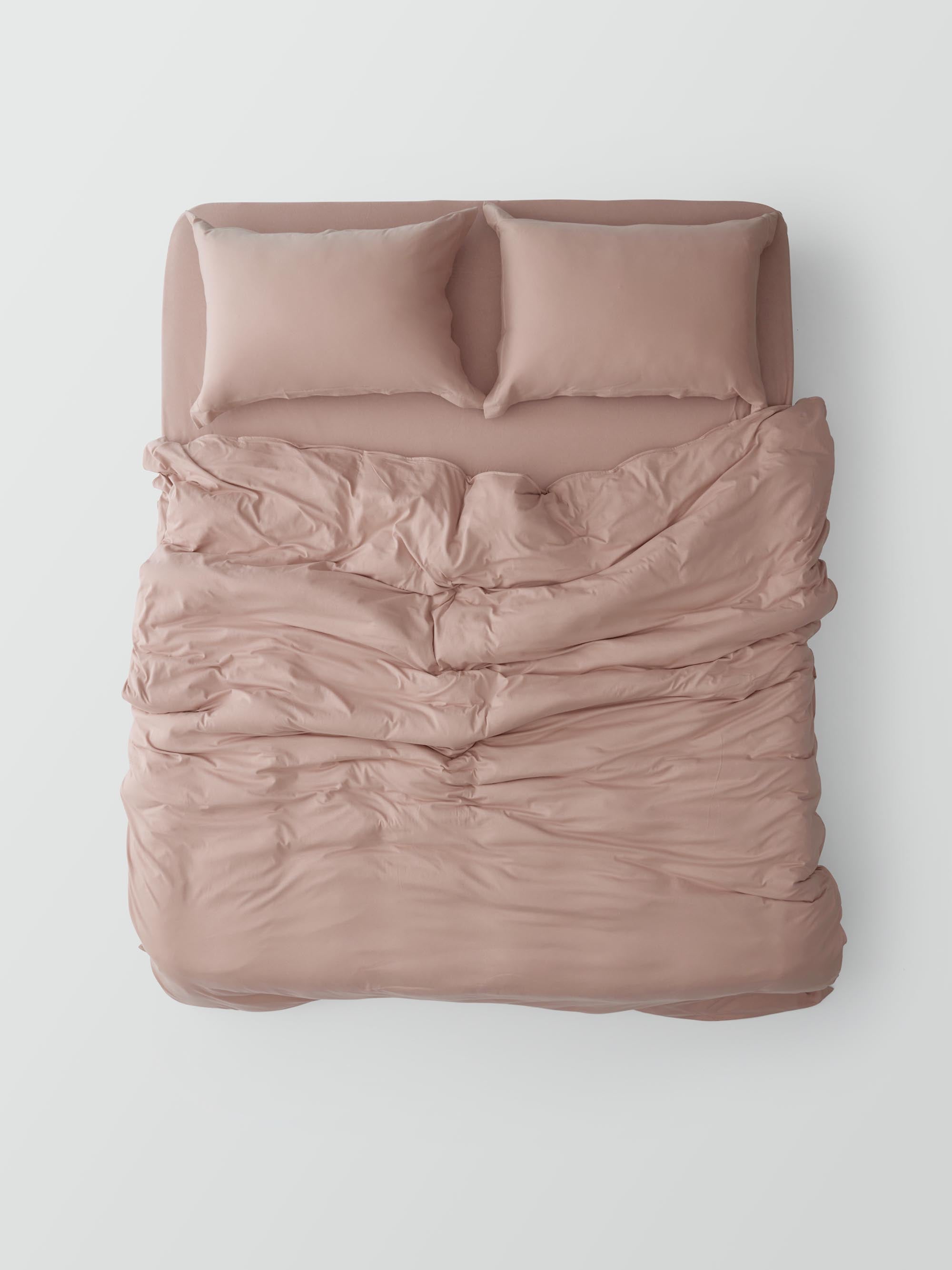 Oxford Jersey Duvet Cover Set – Nude