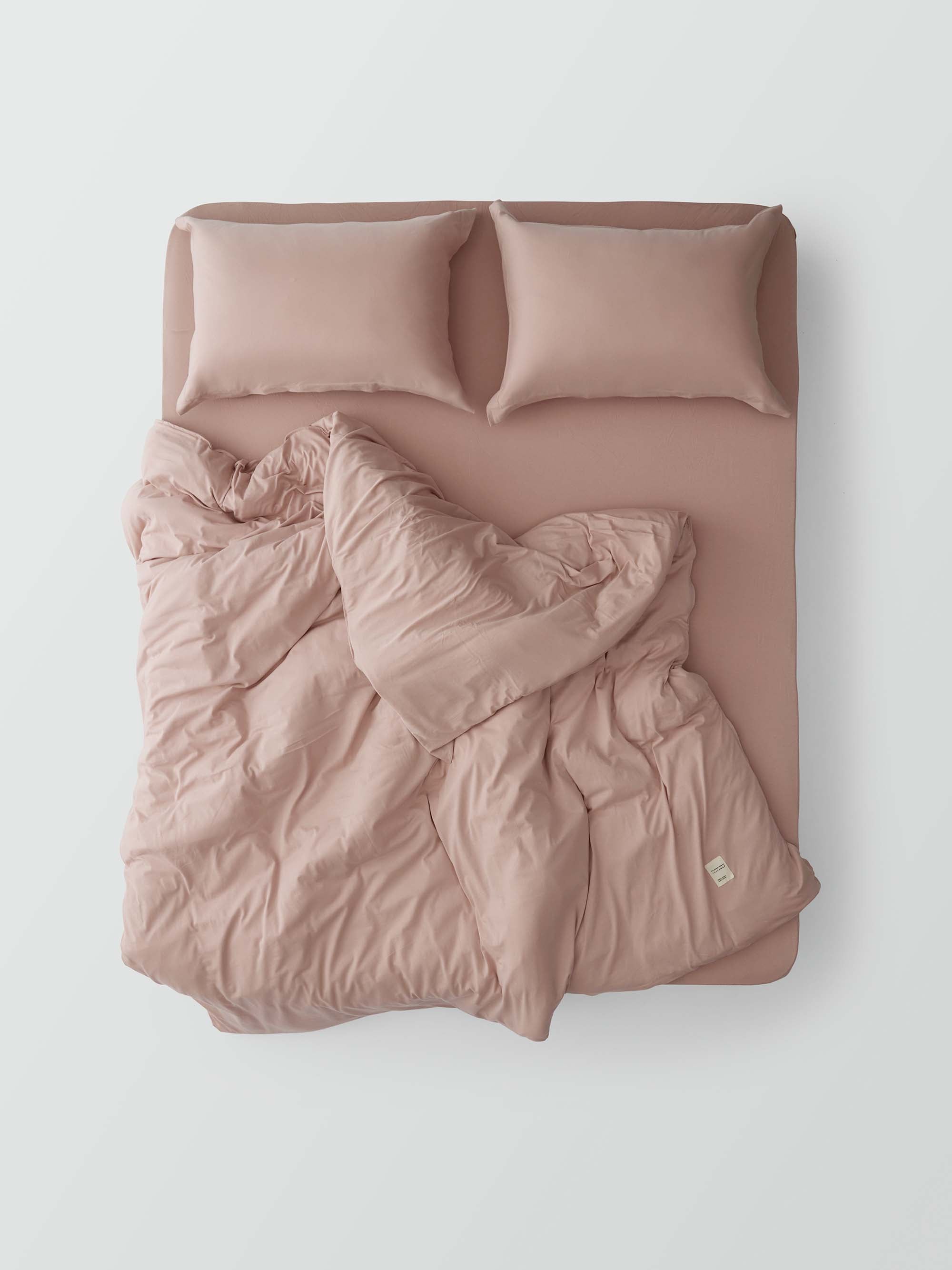 Oxford Jersey Duvet Cover Set – Nude