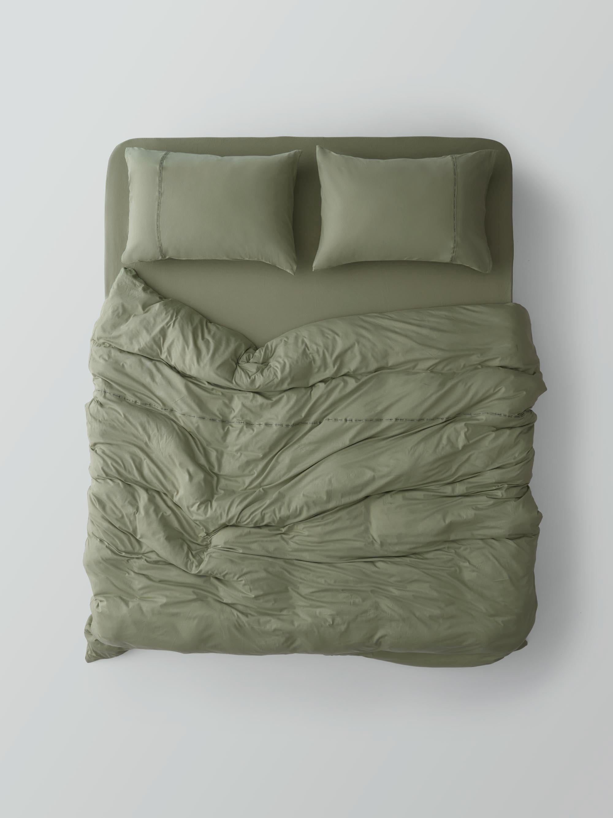 Signature Jersey Duvet Cover Set – Sage