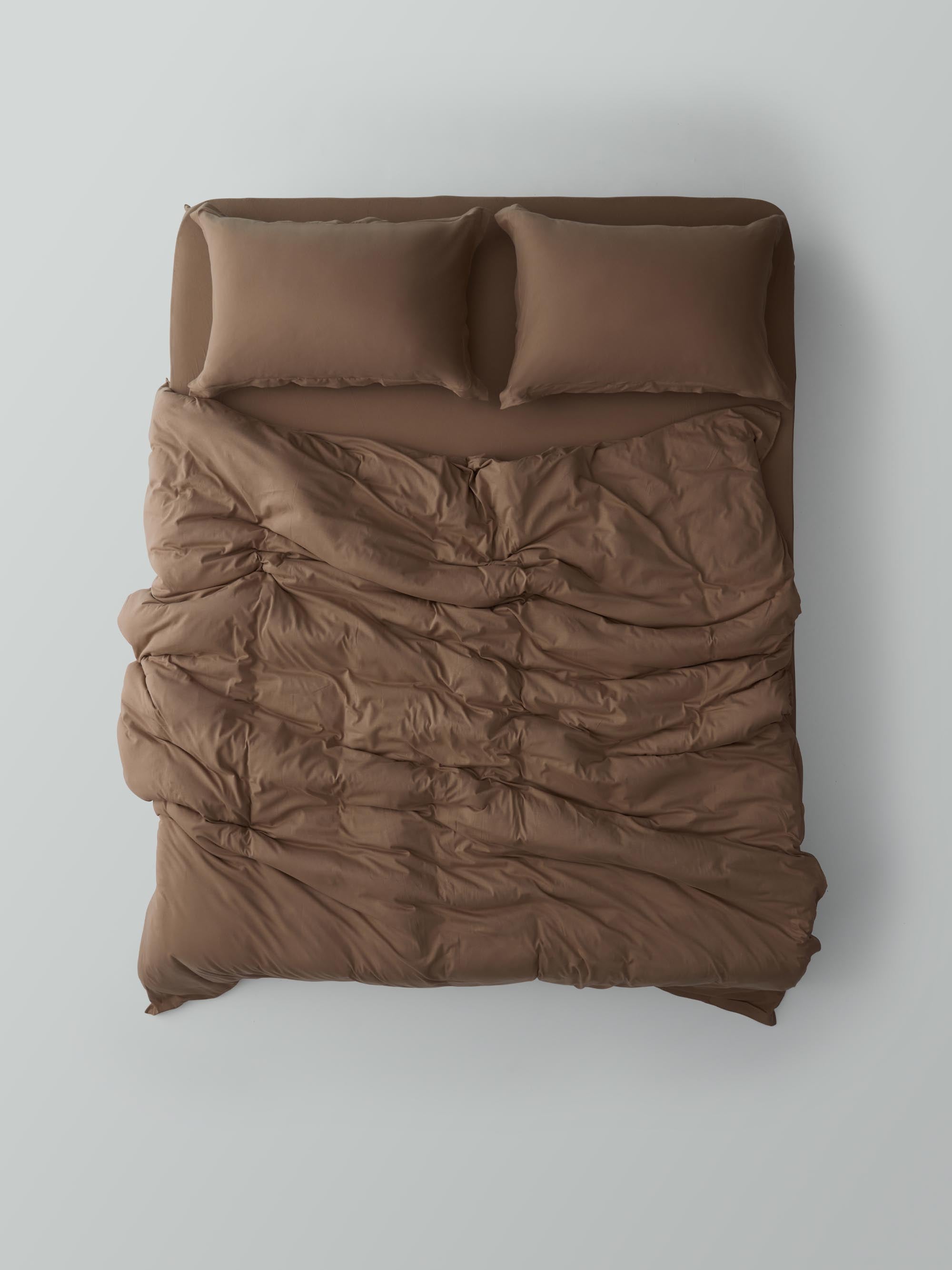 Oxford Jersey Duvet Cover Set – Mocha