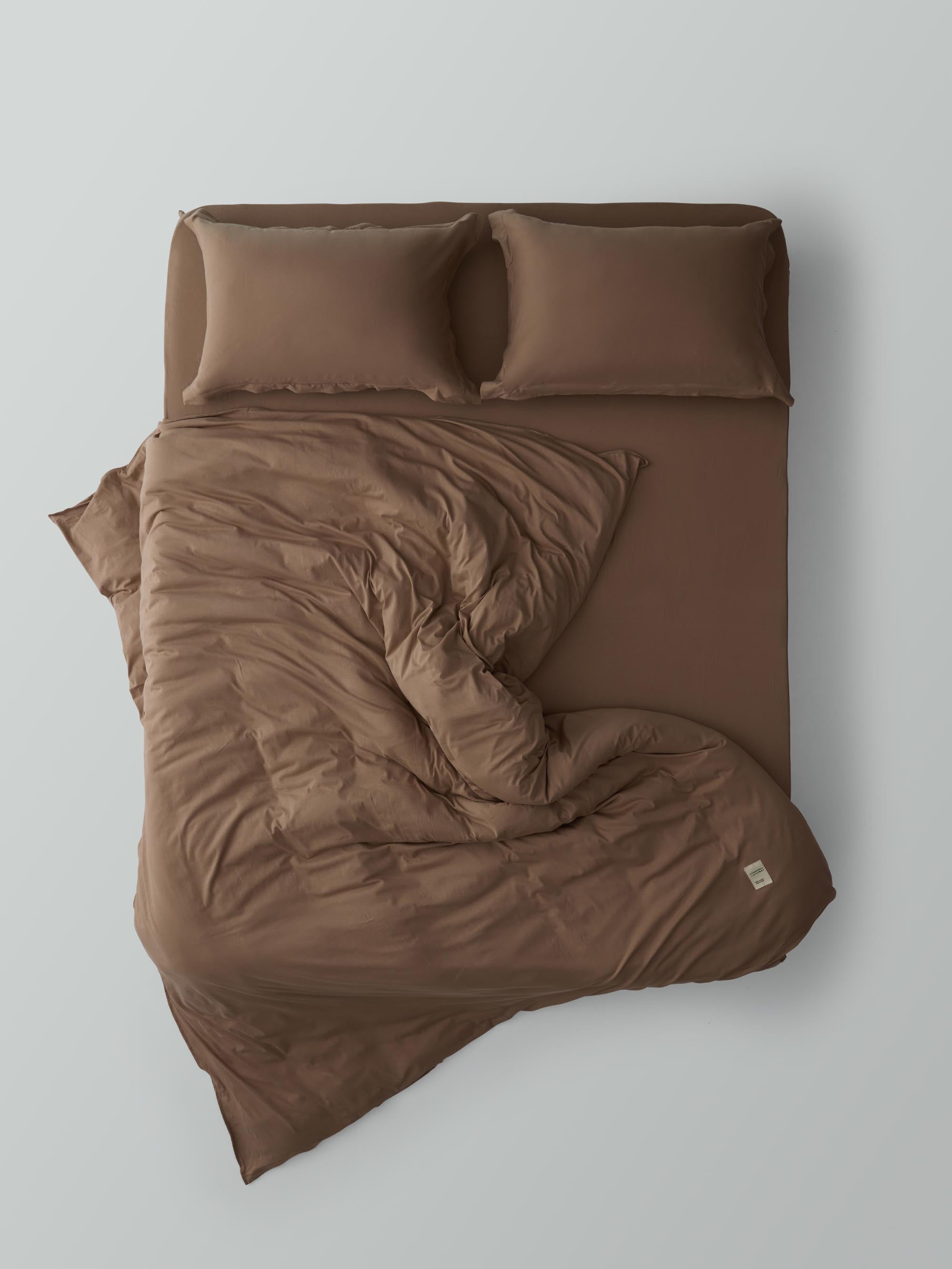Oxford Jersey Duvet Cover Set – Mocha