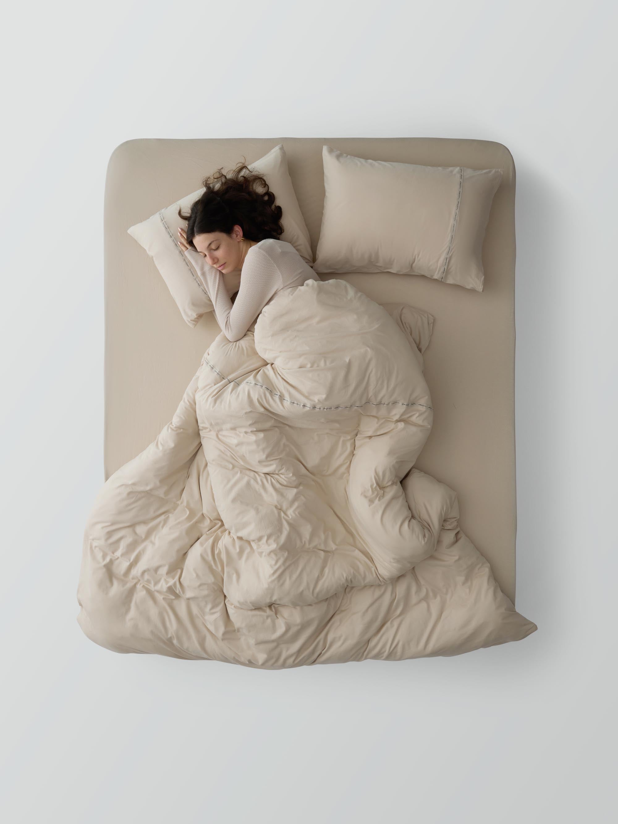 Signature Jersey Duvet Cover Set – Sand