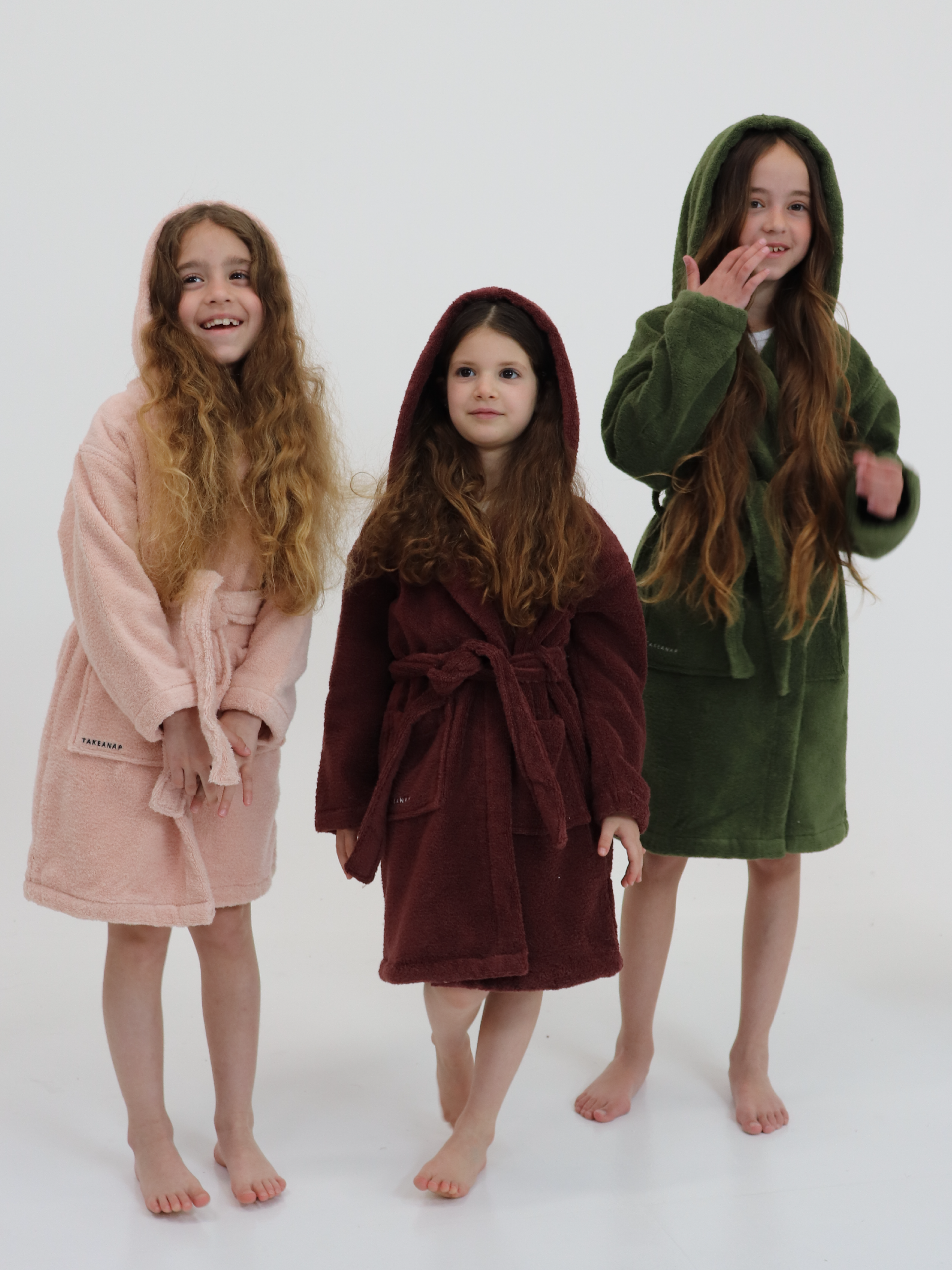 Quality Kids Hooded Bathrobe – Tabaco