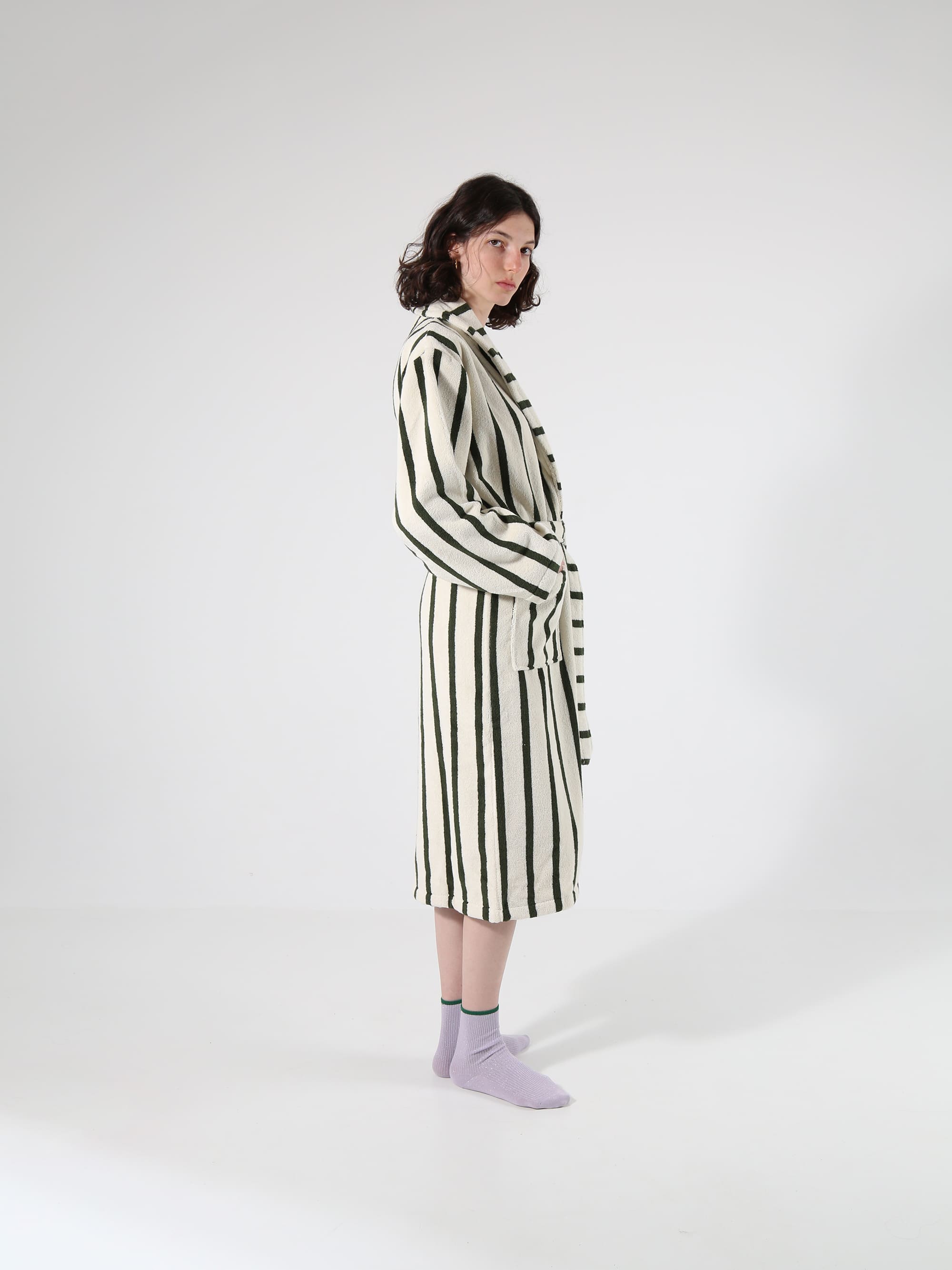 חלוק רחצה - ירוק Stripes