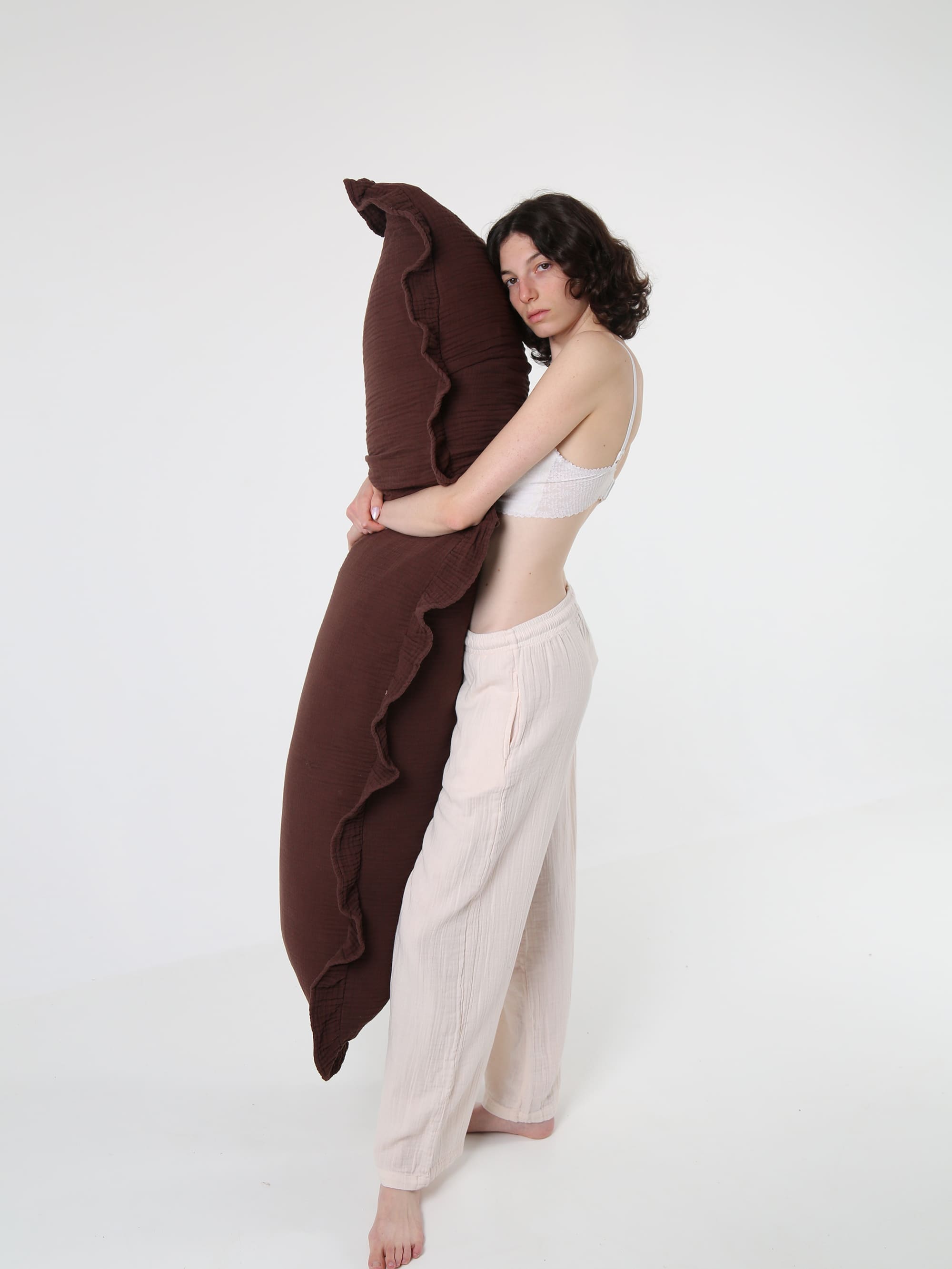 ציפית לכרית ארוכה טטרה Dream - בראוני