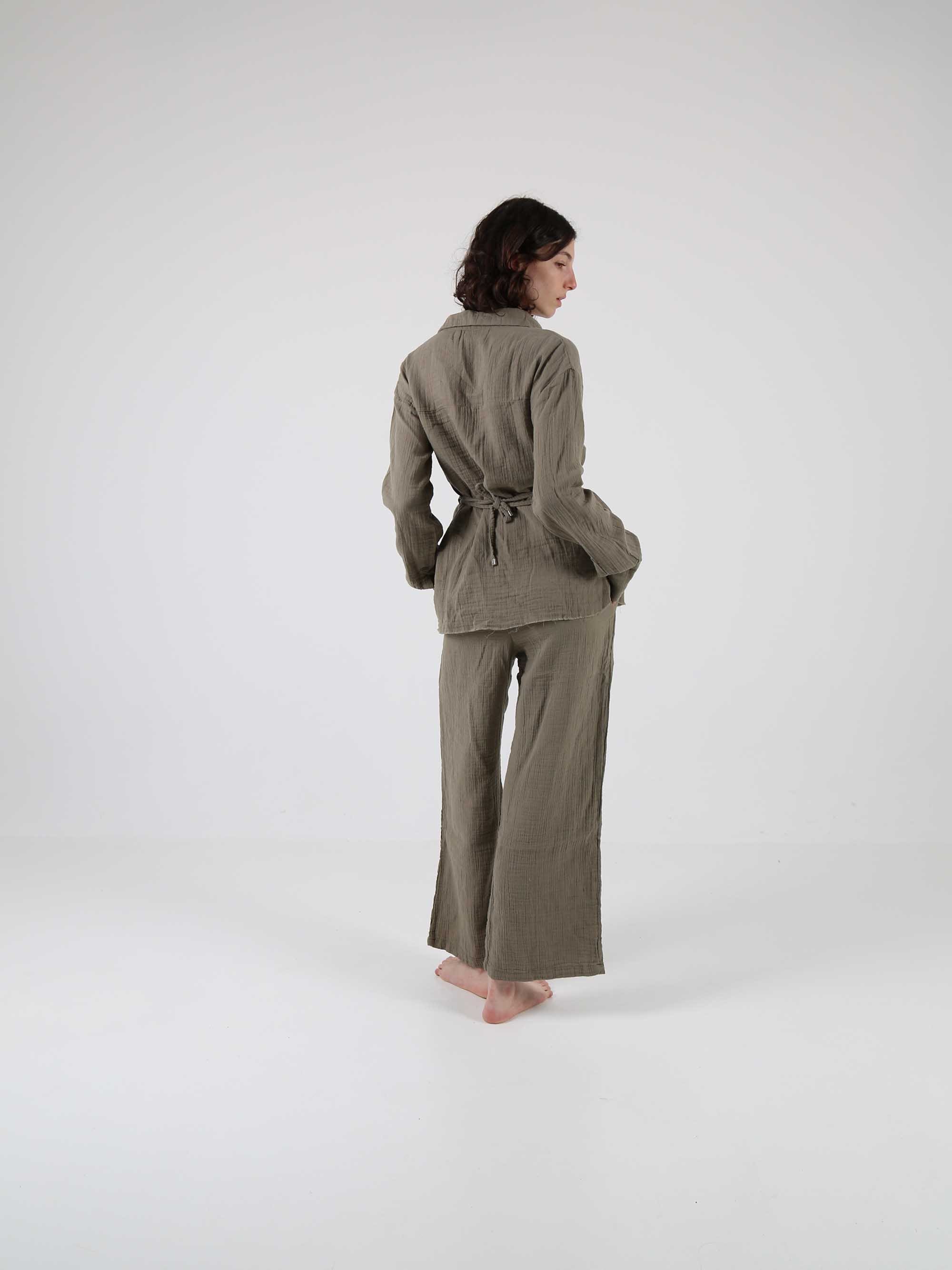 חולצה מכופתרת DREAM - זית