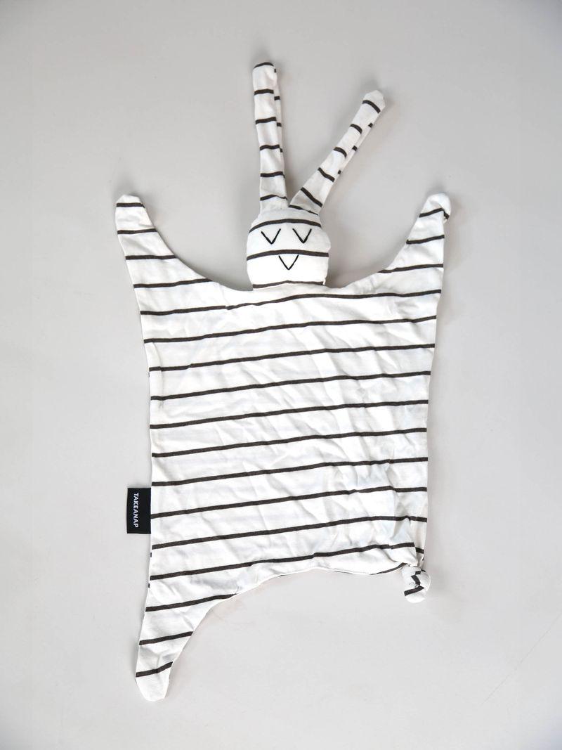 Stripes Bunny Lovey – Sand Melange