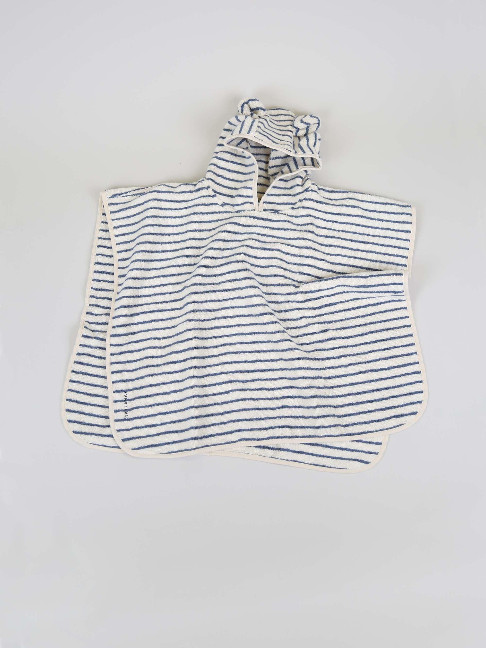 פונצ׳ו לקטנים Stripes - אקווה