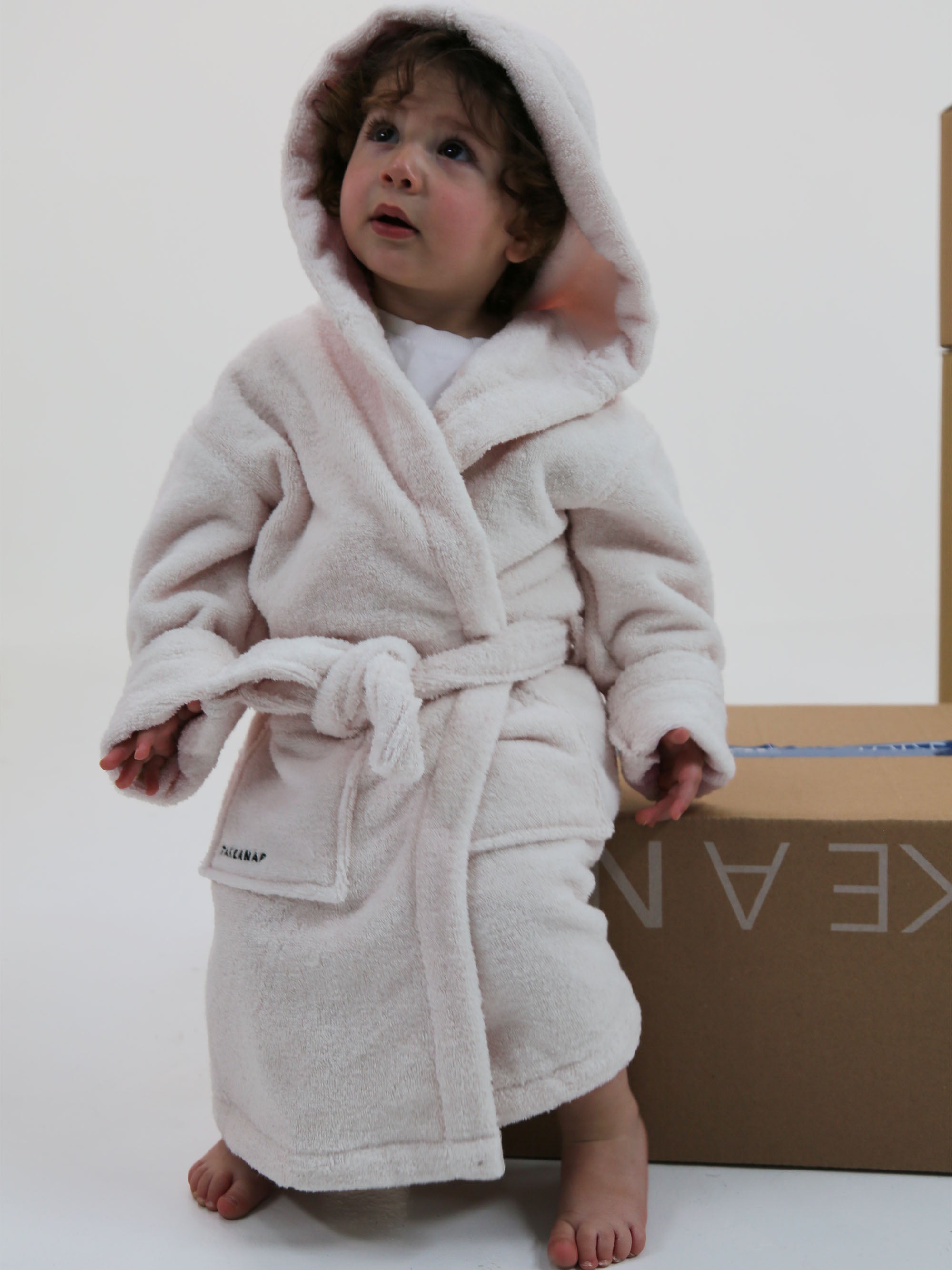 Quality Kids Hooded Bathrobe – Powder Pink