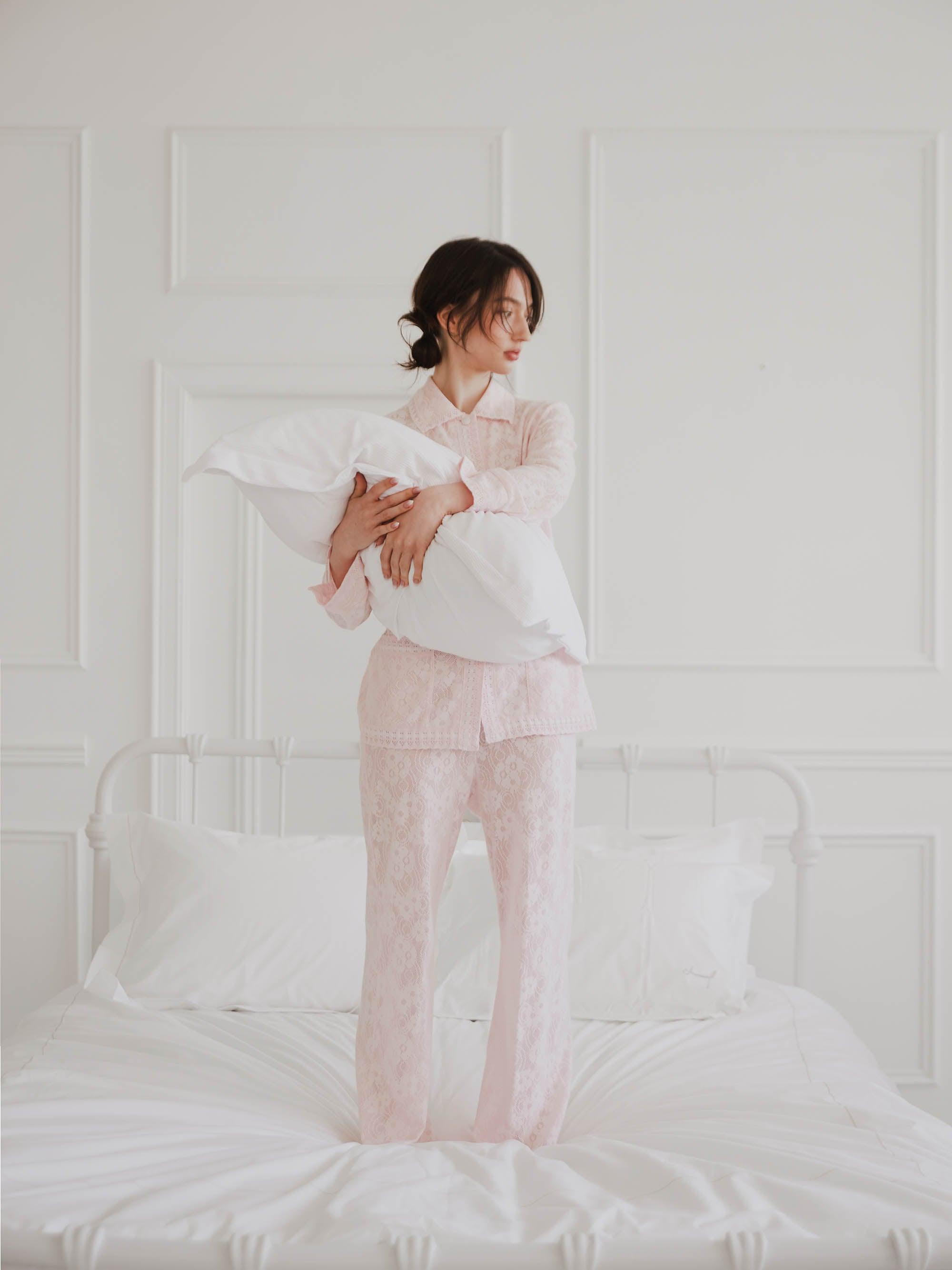 ציפה וציפיות סאטן Oxford - לבן